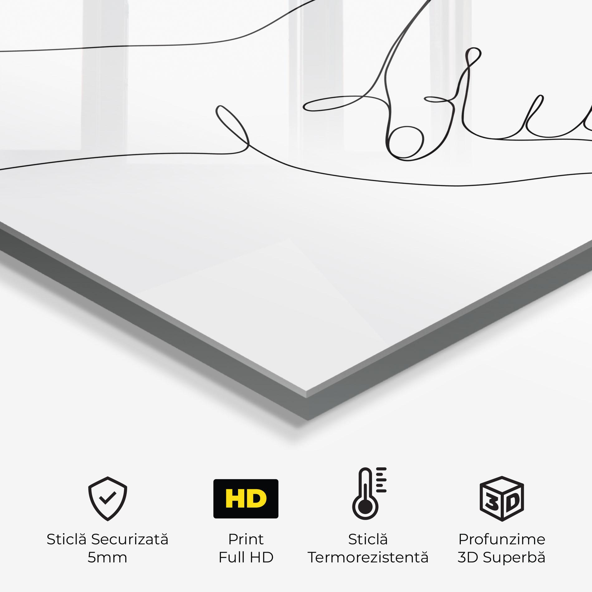 Panou Sticla Bucatarie Minimalistic Hands mockup 2