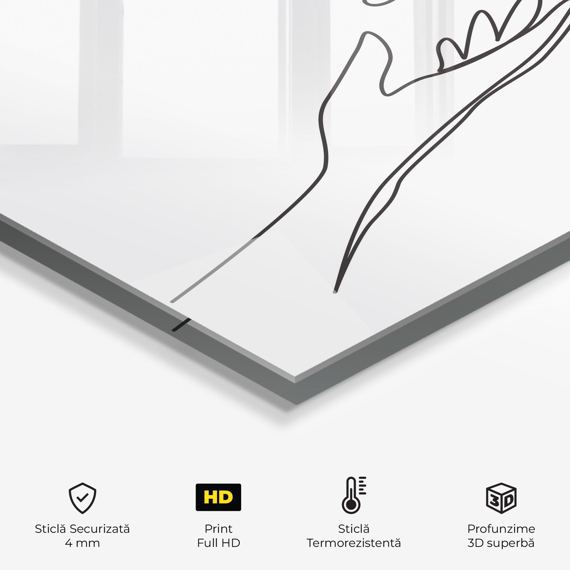 Panou Sticla Bucatarie Hands Reaching mockup 2