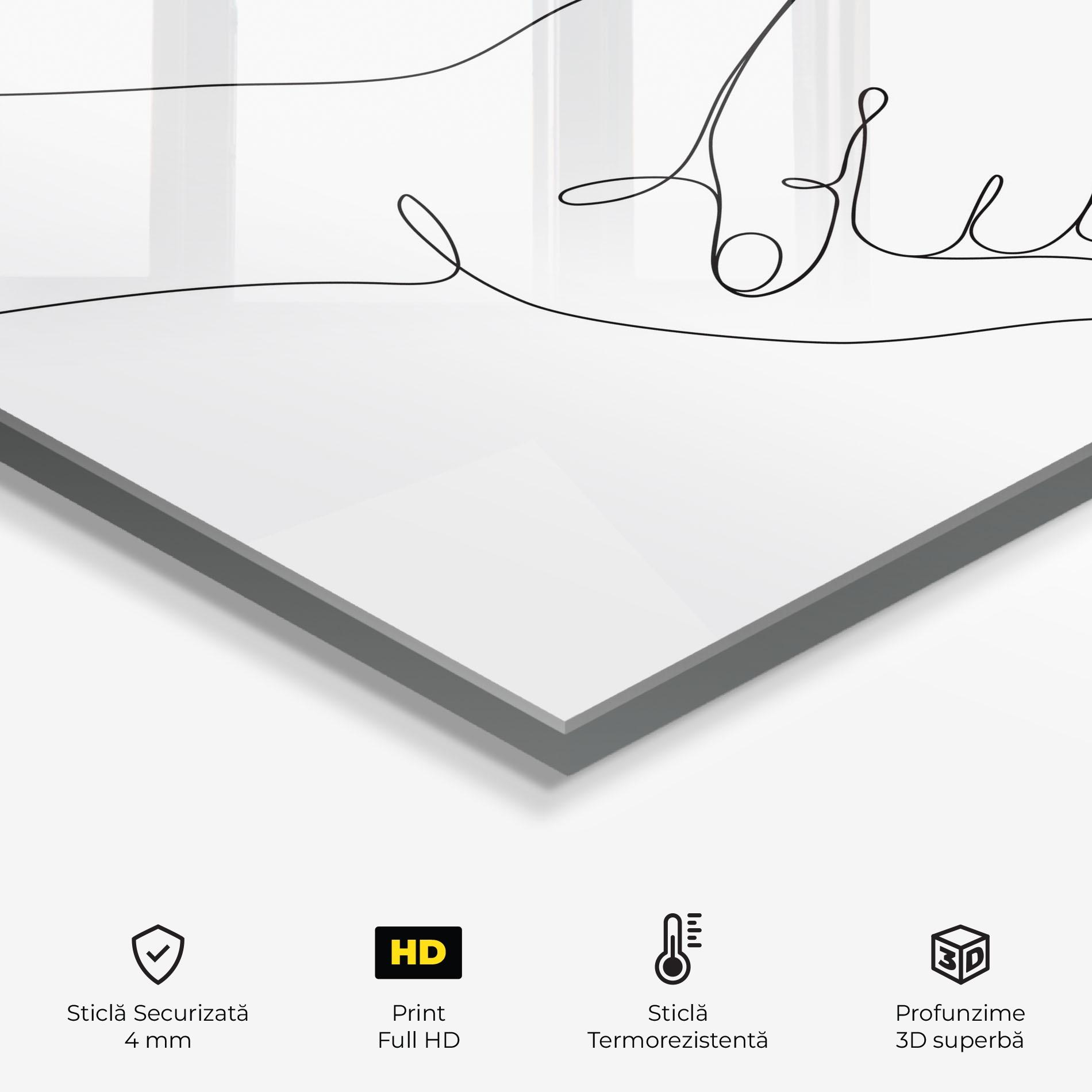 Panou Sticla Bucatarie Minimalistic Hands mockup 2