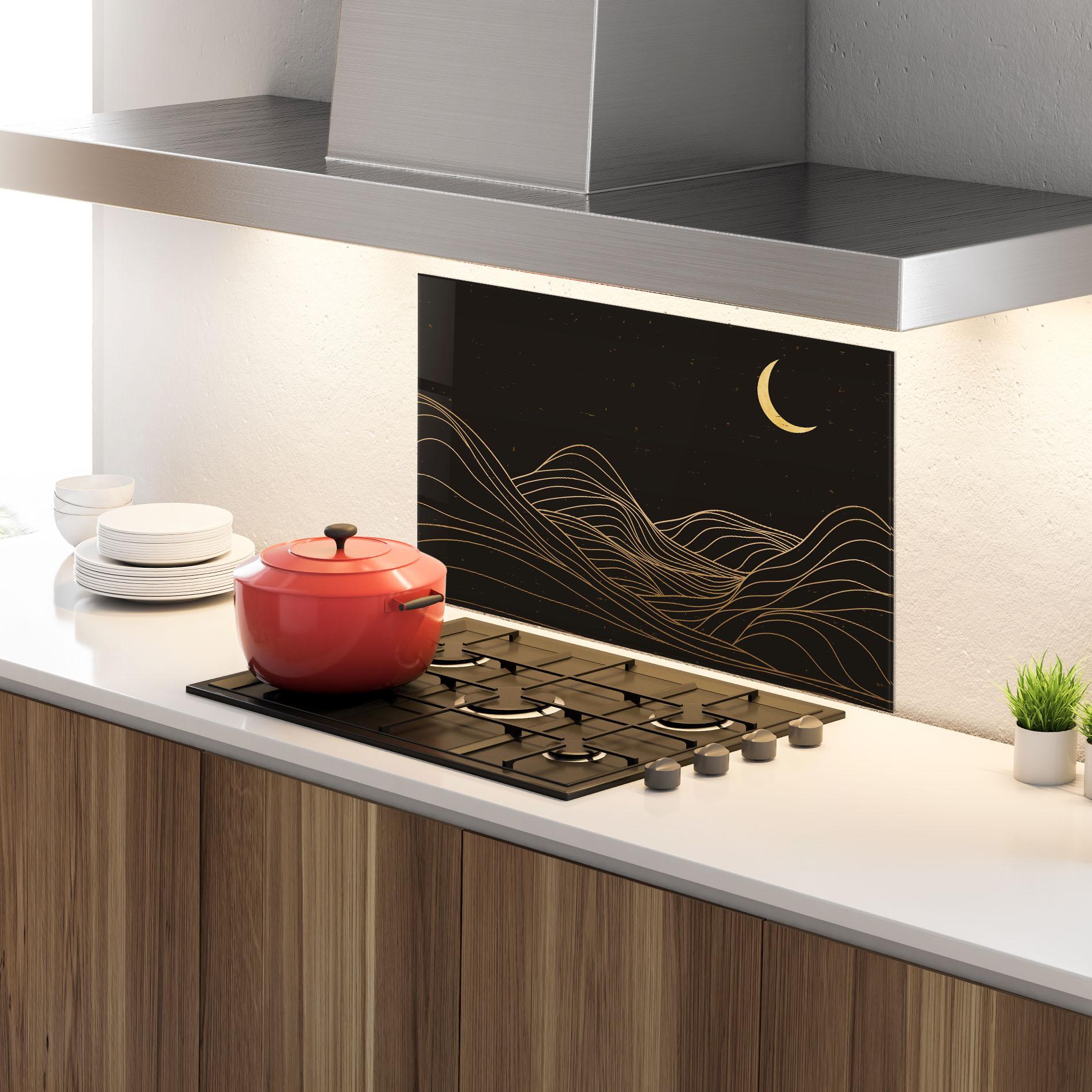 Panou Sticla Bucatarie Pretty Moon mockup 4