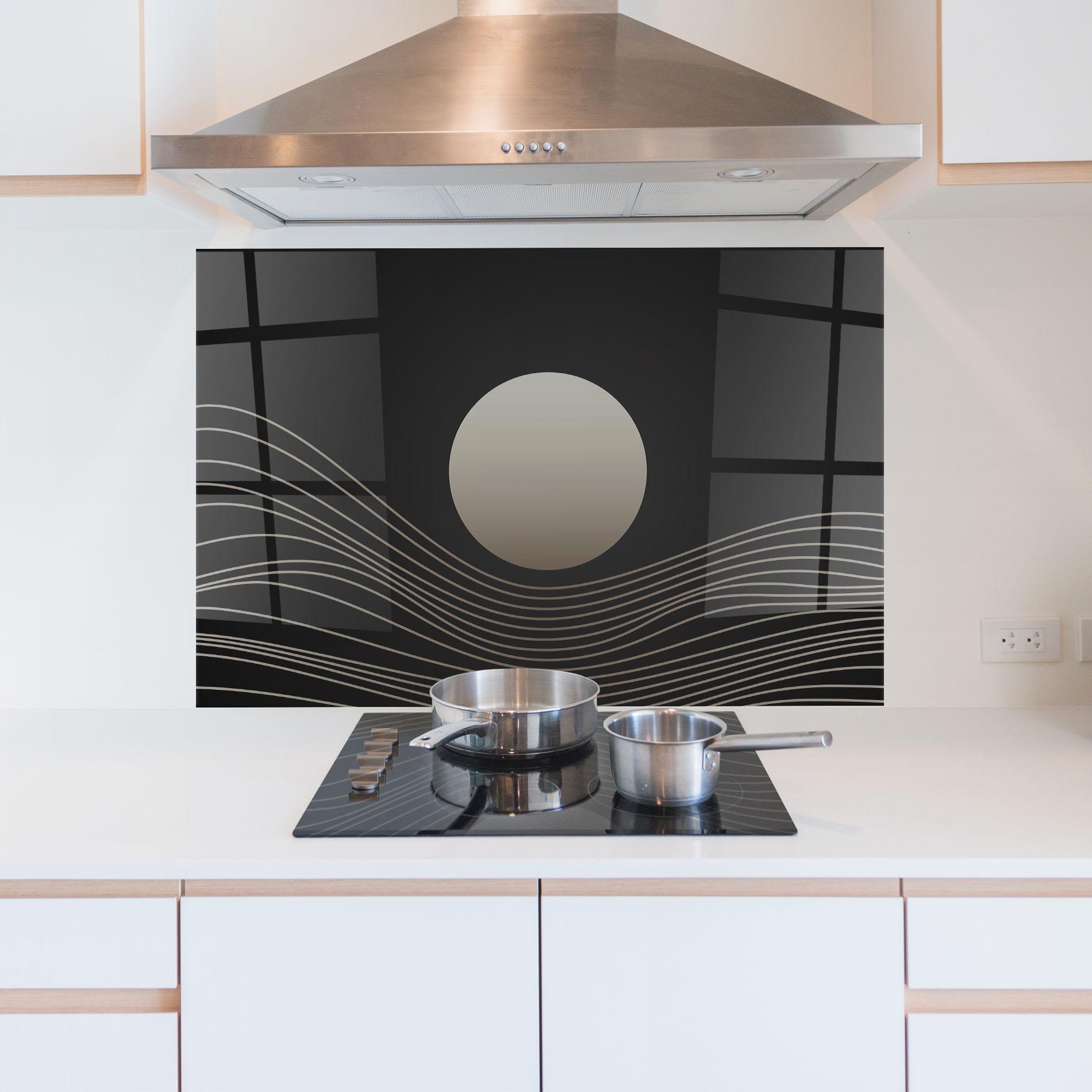 Panou Sticla Bucatarie Grey Moon mockup 5