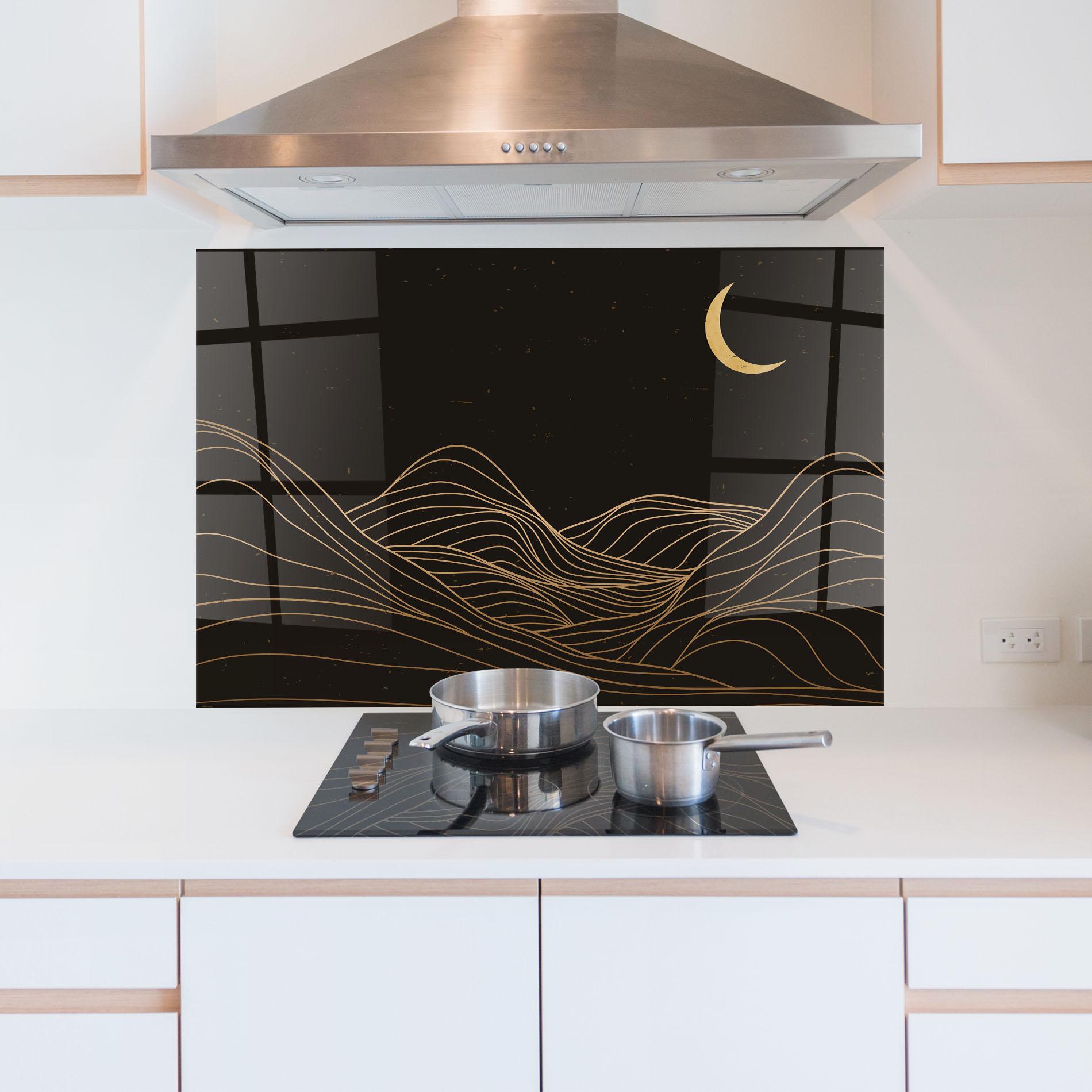 Panou Sticla Bucatarie Pretty Moon mockup 5