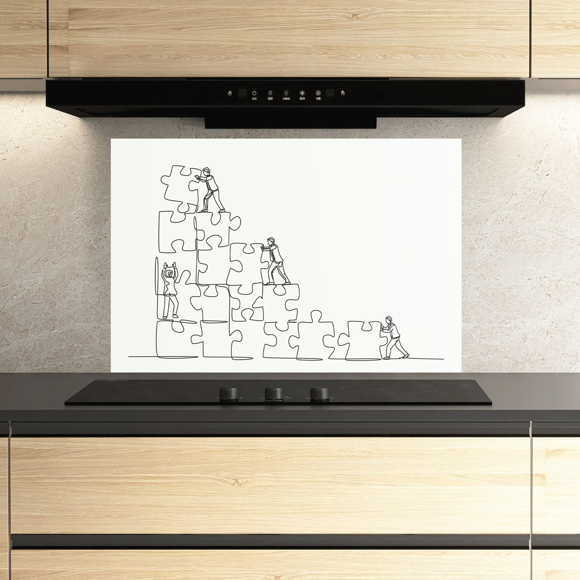 Panou Sticla Bucatarie Businessman Up mockup 3