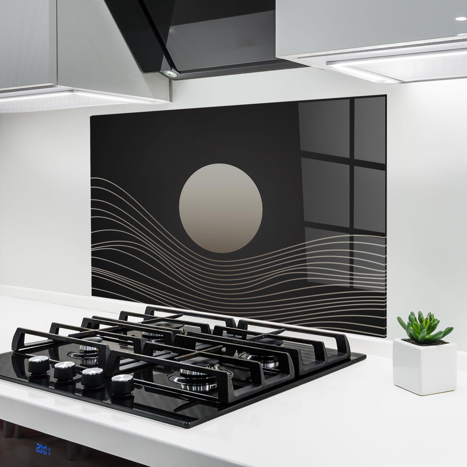 Panou Sticla Bucatarie Grey Moon mockup 6