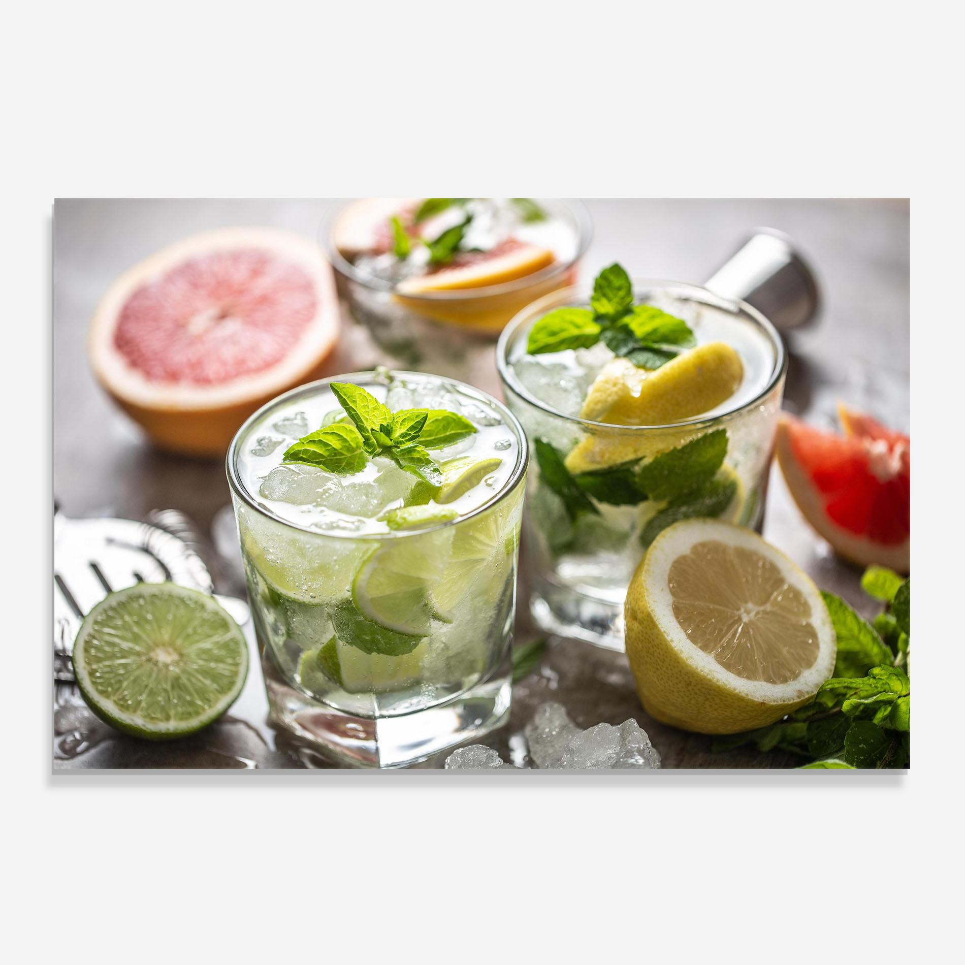 Panou Sticla Bucatarie Gin Tonic Drink mockup 0