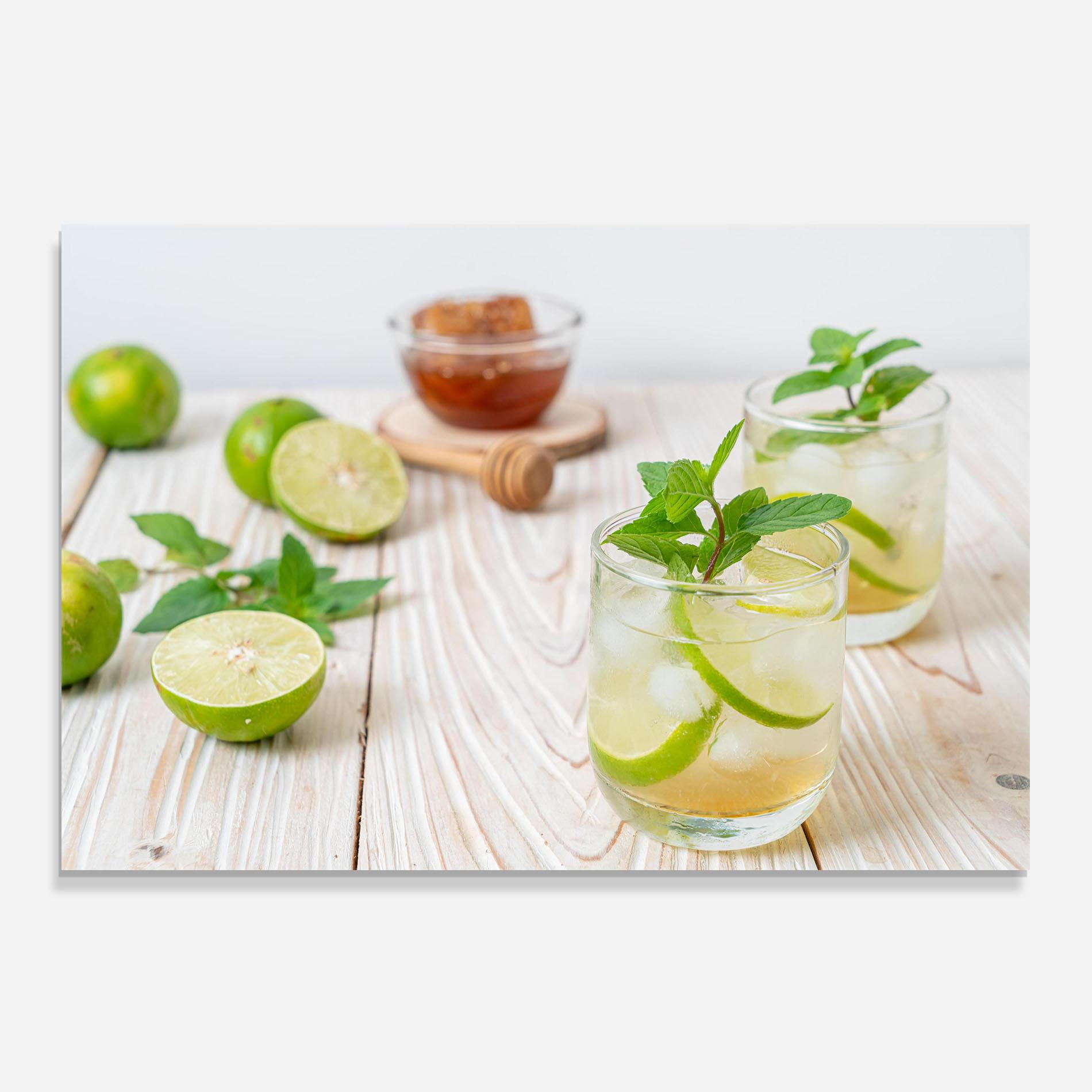 Panou Sticla Bucatarie Iced Honey mockup 0