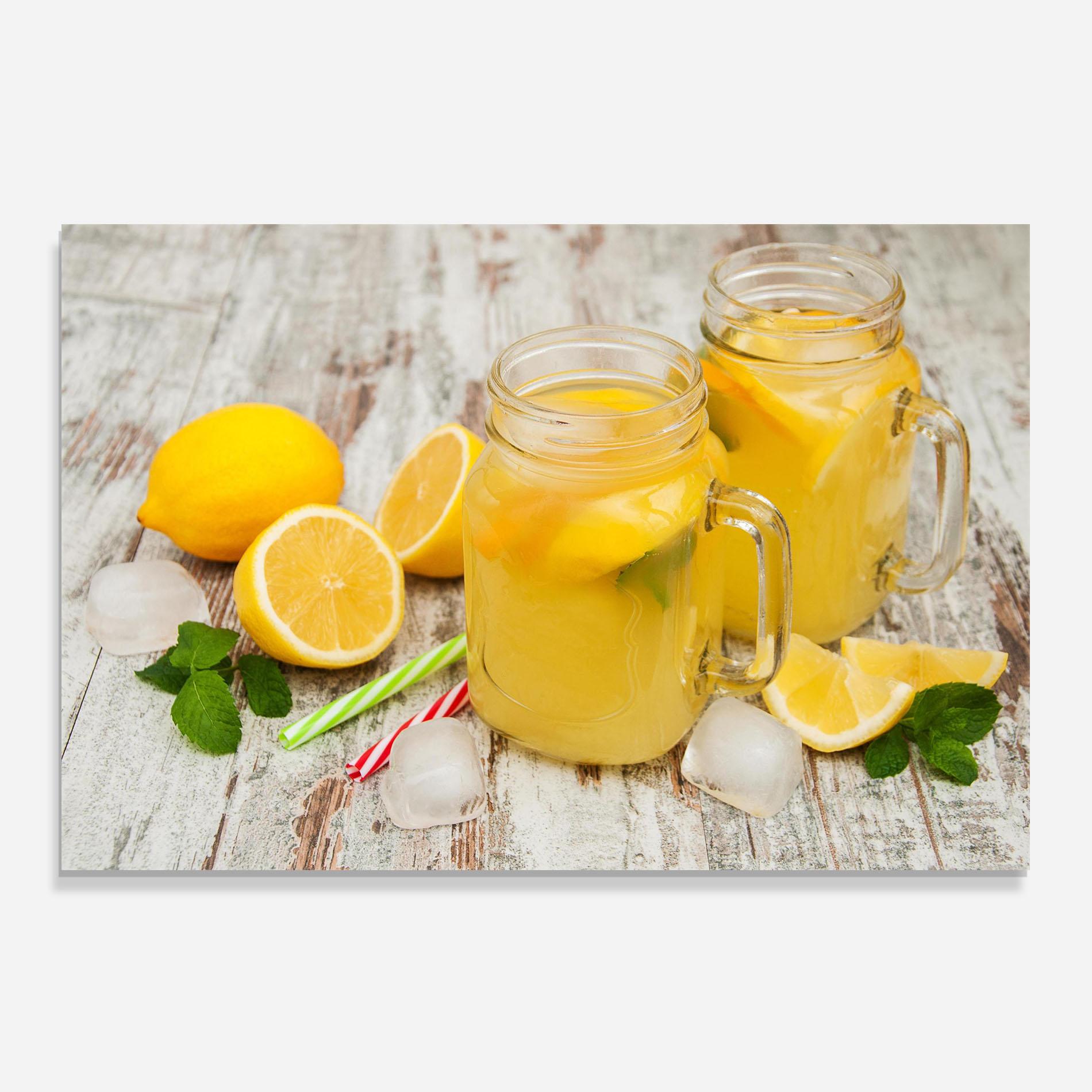 Panou Sticla Bucatarie Jars With Lemonade mockup 0