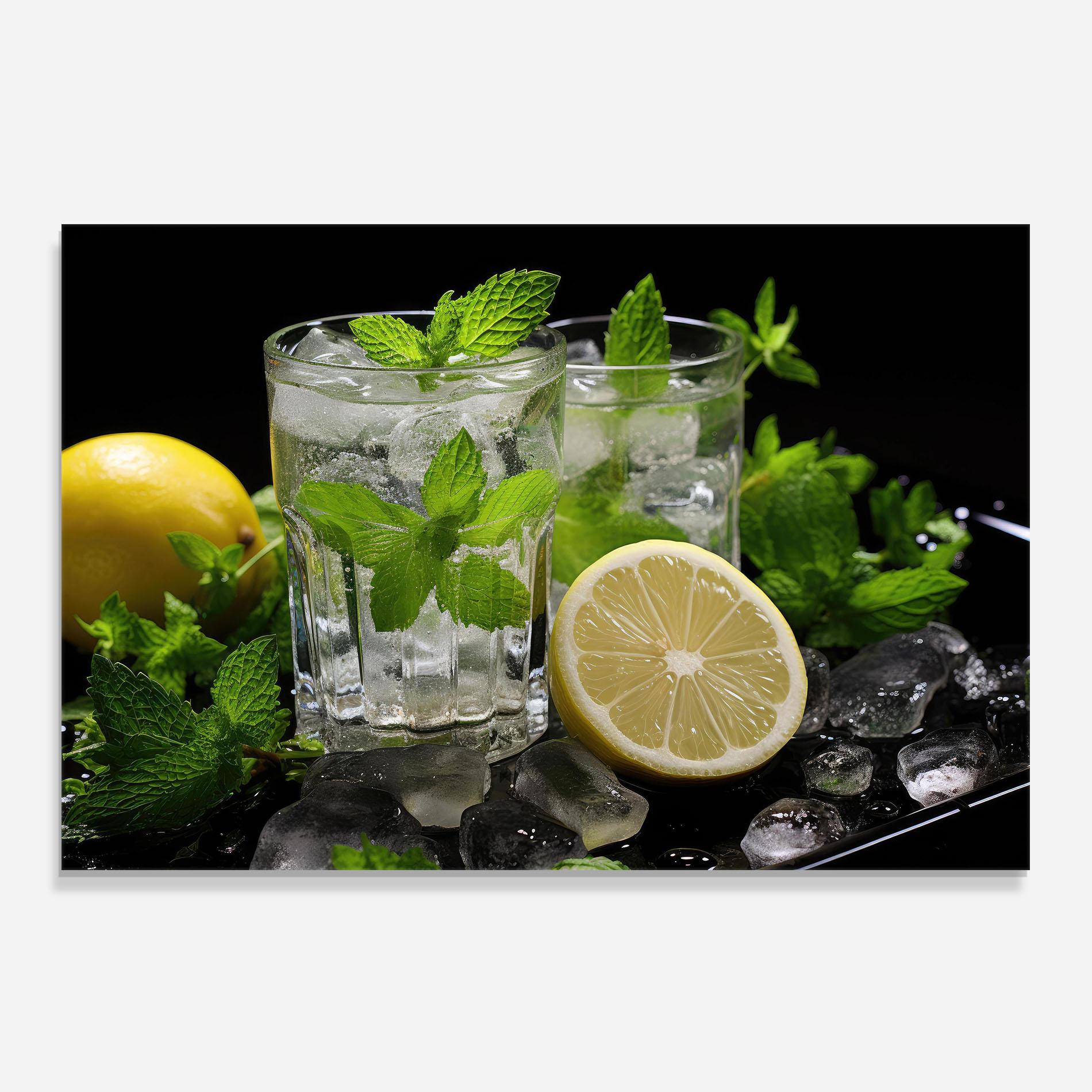 Panou Sticla Bucatarie Refreshing Lemonade mockup 0
