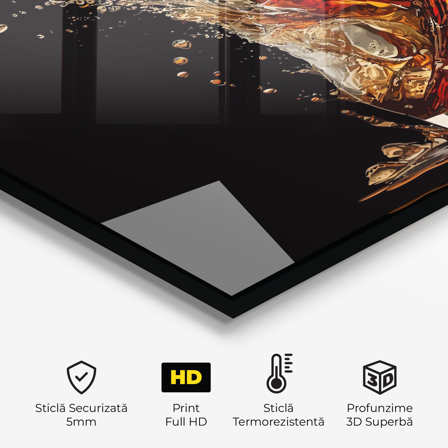 Panou Sticla Bucatarie Cola Splash mockup 2