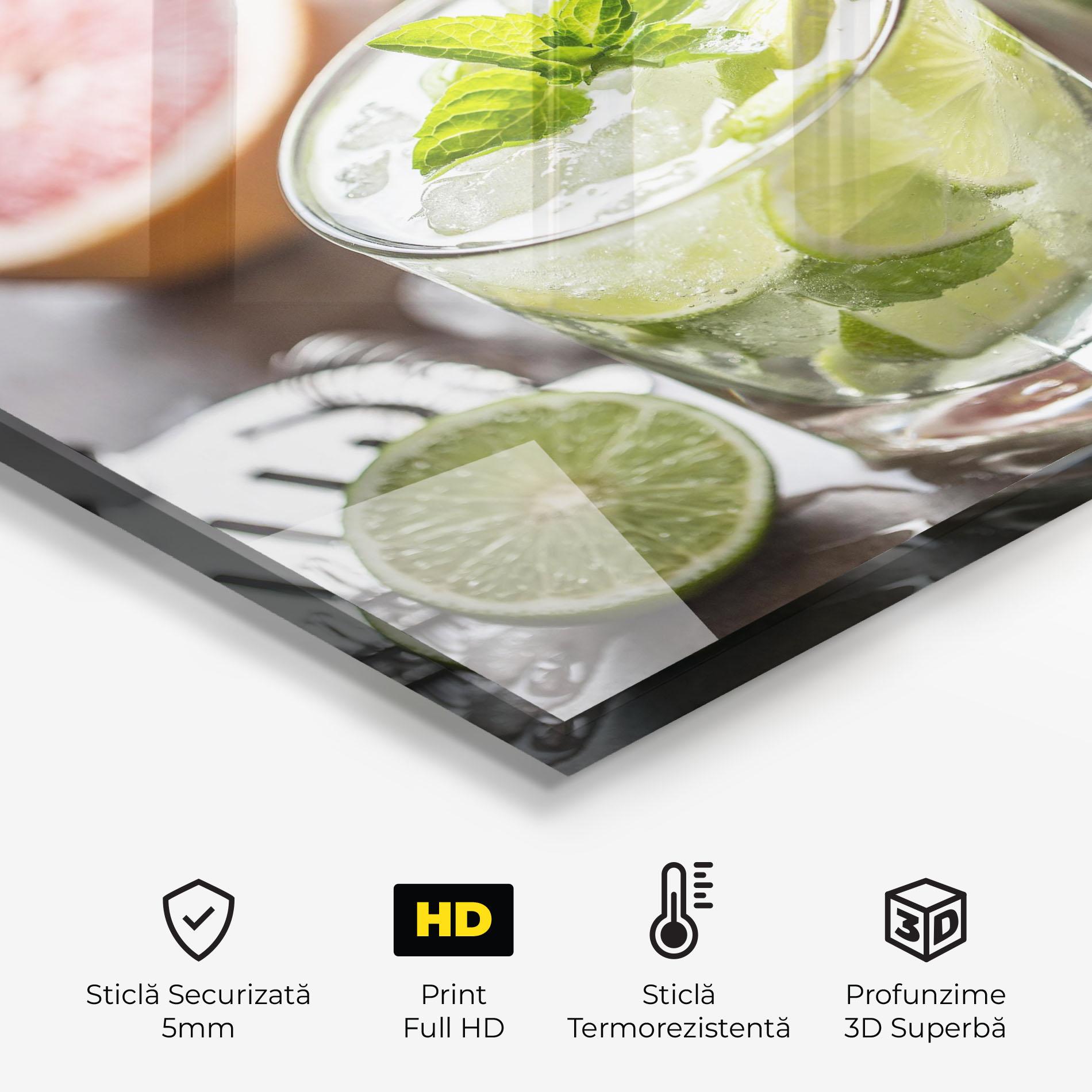 Panou Sticla Bucatarie Gin Tonic Drink mockup 2