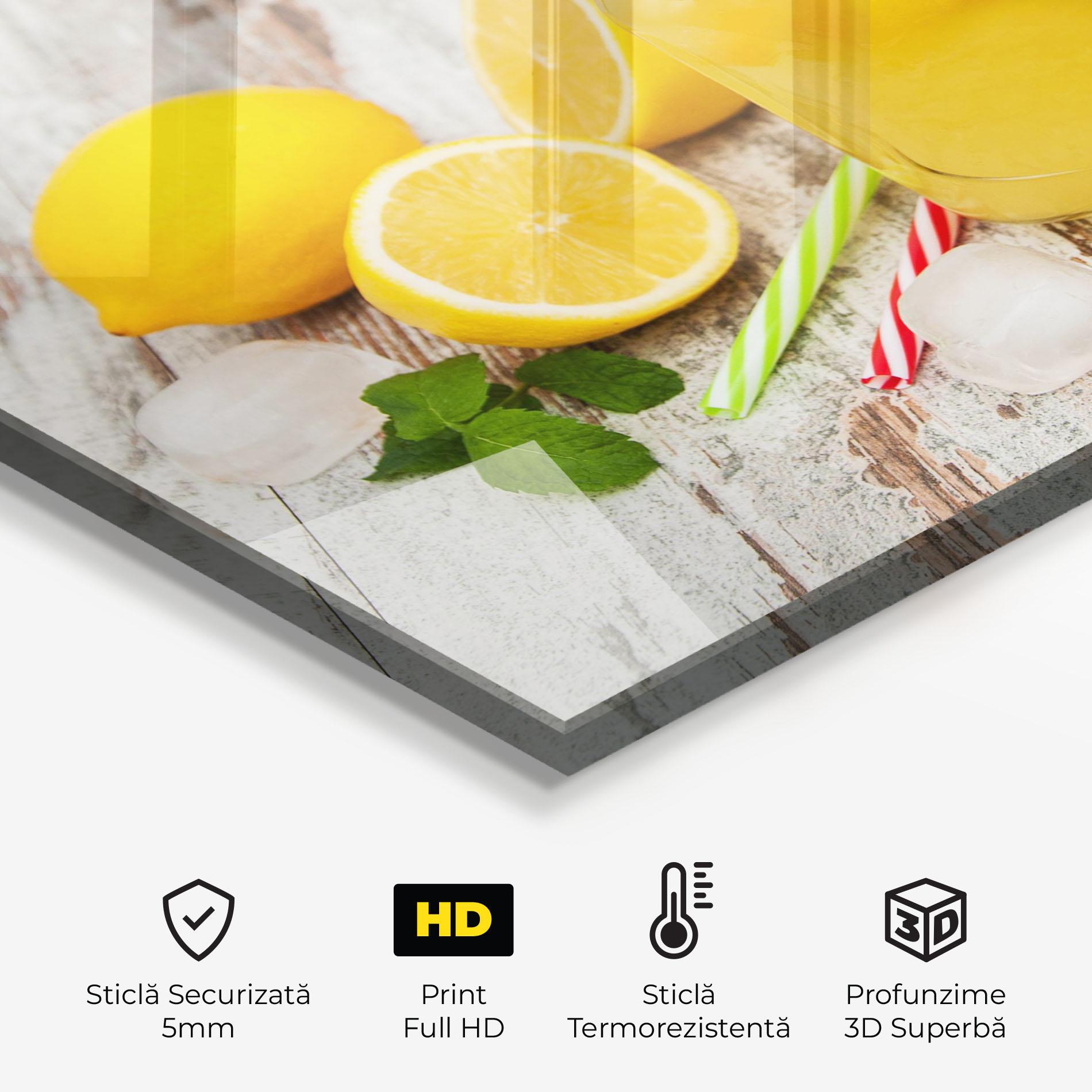 Panou Sticla Bucatarie Jars With Lemonade mockup 2