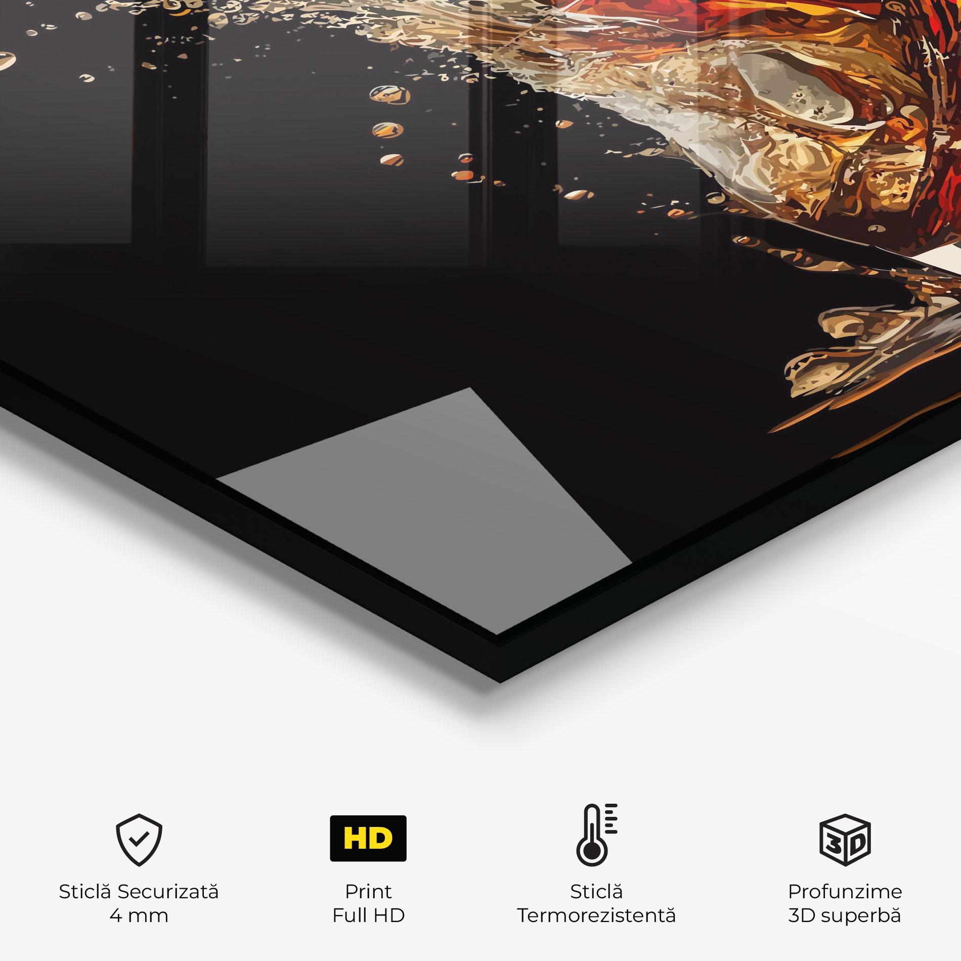 Panou Sticla Bucatarie Cola Splash mockup 2