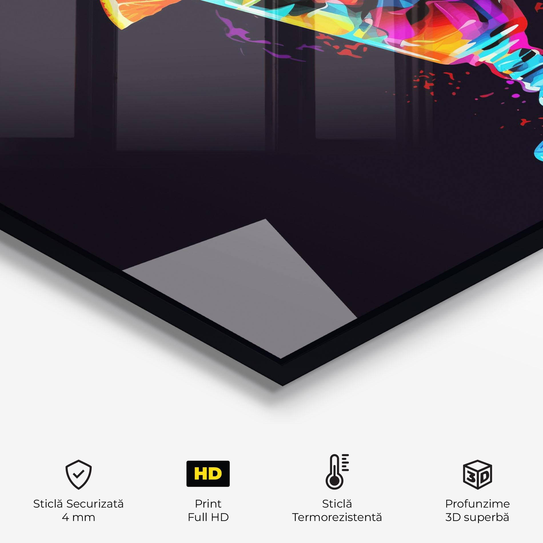 Panou Sticla Bucatarie Colorful Cocktail mockup 2