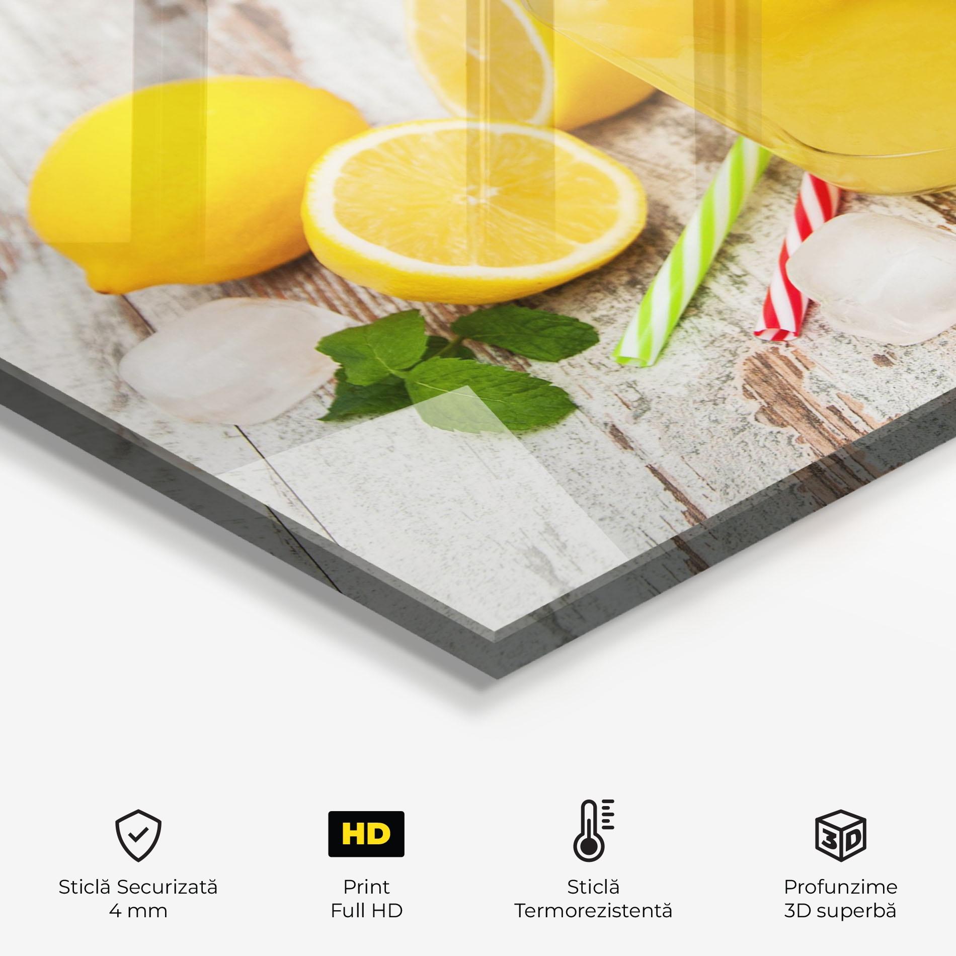 Panou Sticla Bucatarie Jars With Lemonade mockup 2