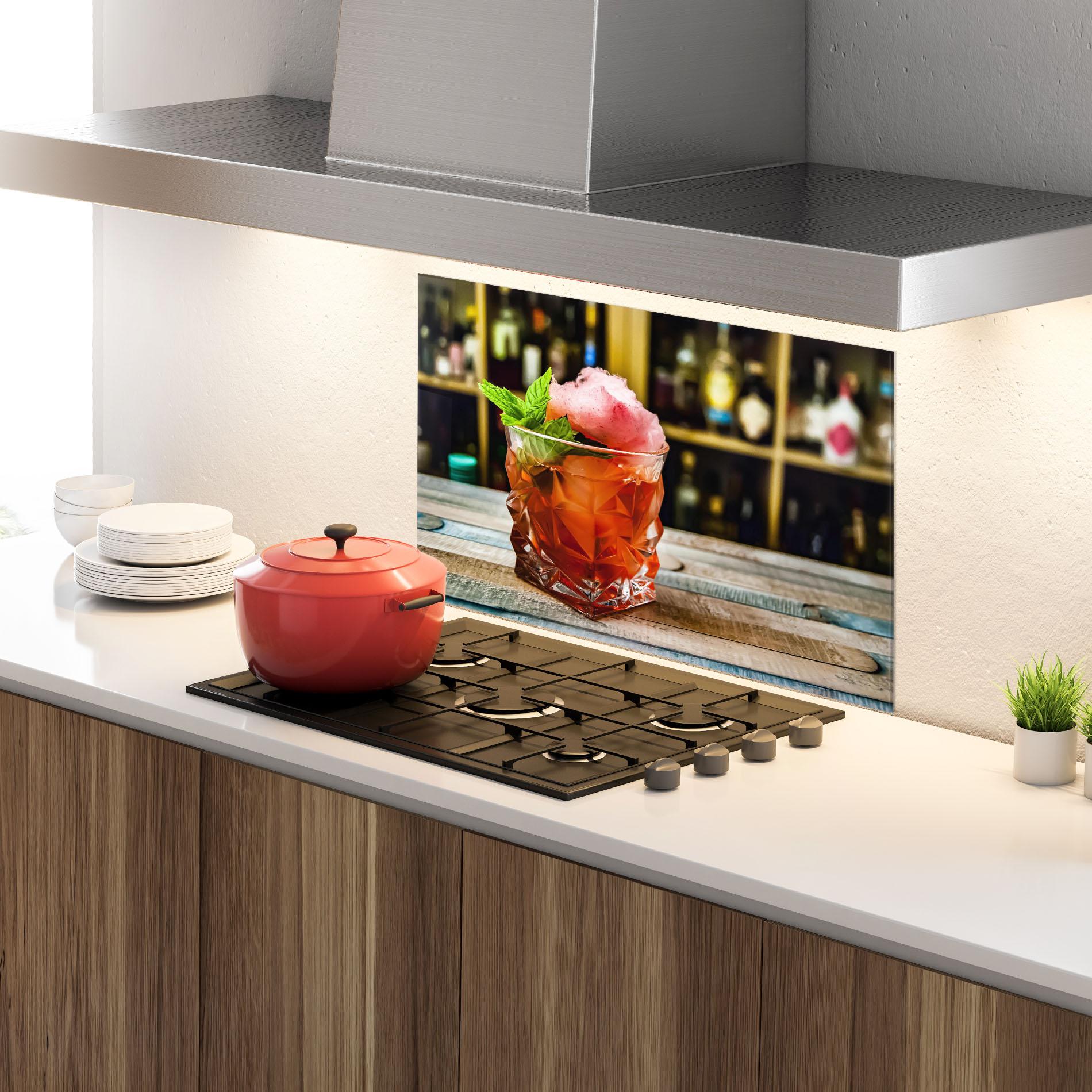 Panou Sticla Bucatarie Cola Drink mockup 4