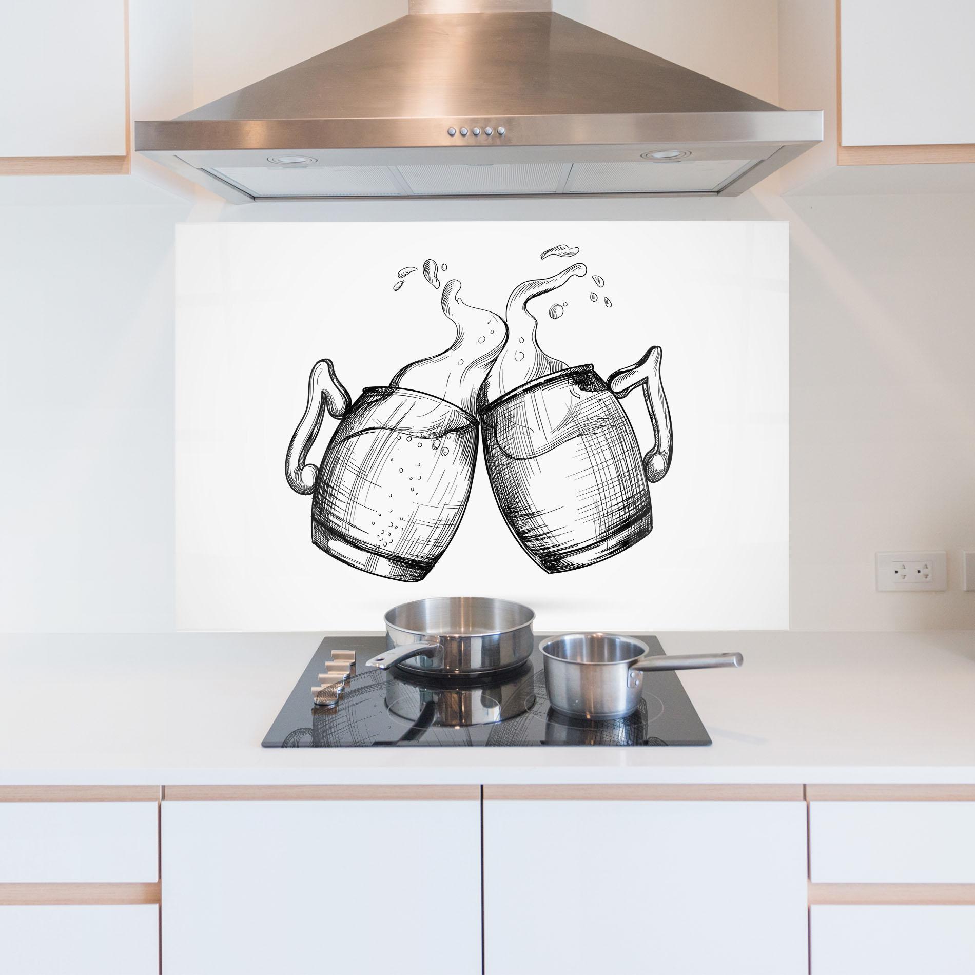 Panou Sticla Bucatarie Beer Clash mockup 5