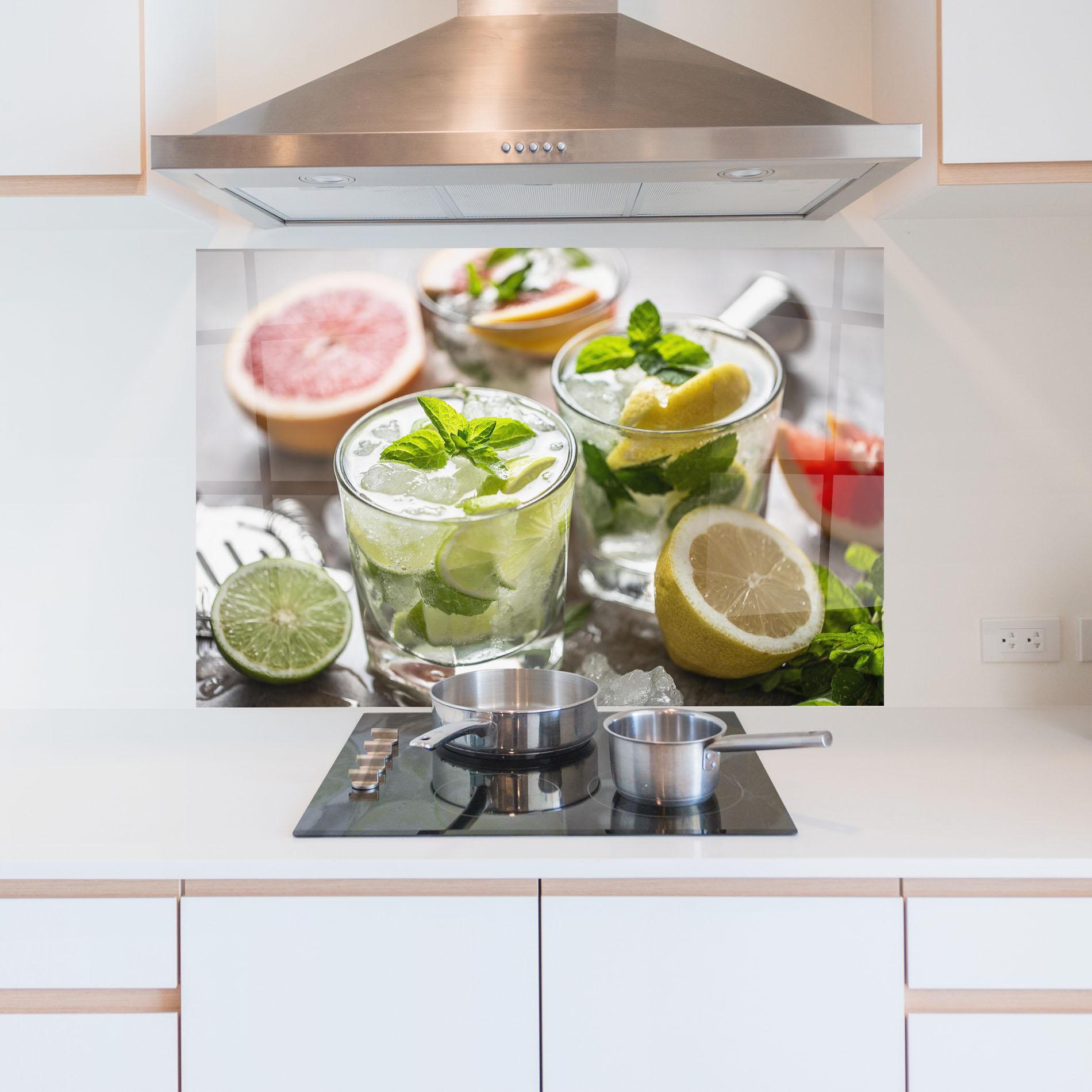 Panou Sticla Bucatarie Gin Tonic Drink mockup 5