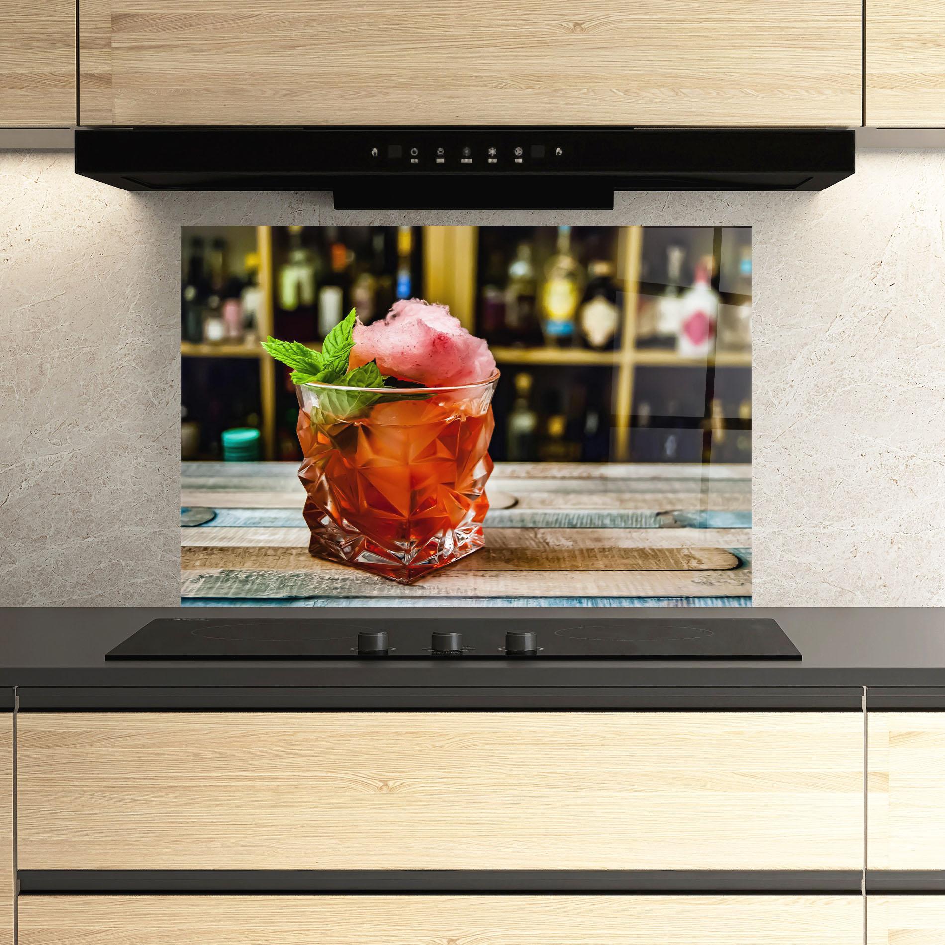 Panou Sticla Bucatarie Cola Drink mockup 3