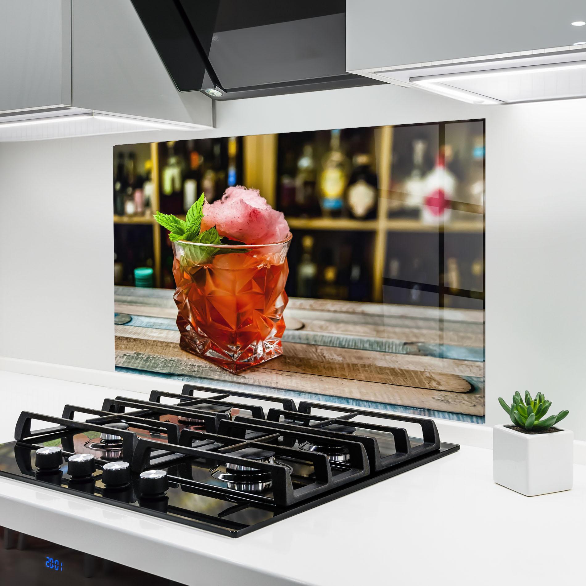 Panou Sticla Bucatarie Cola Drink mockup 6