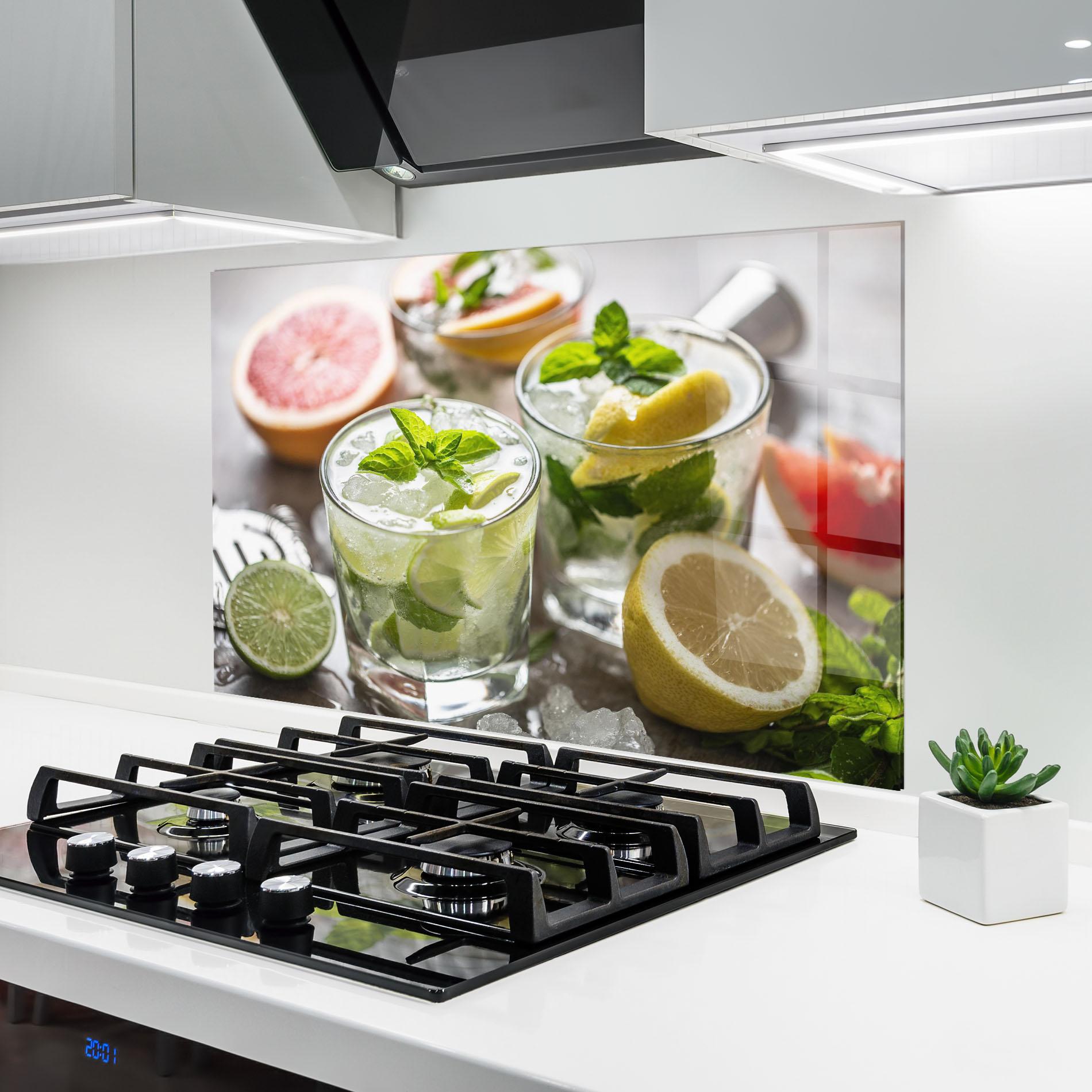 Panou Sticla Bucatarie Gin Tonic Drink mockup 6