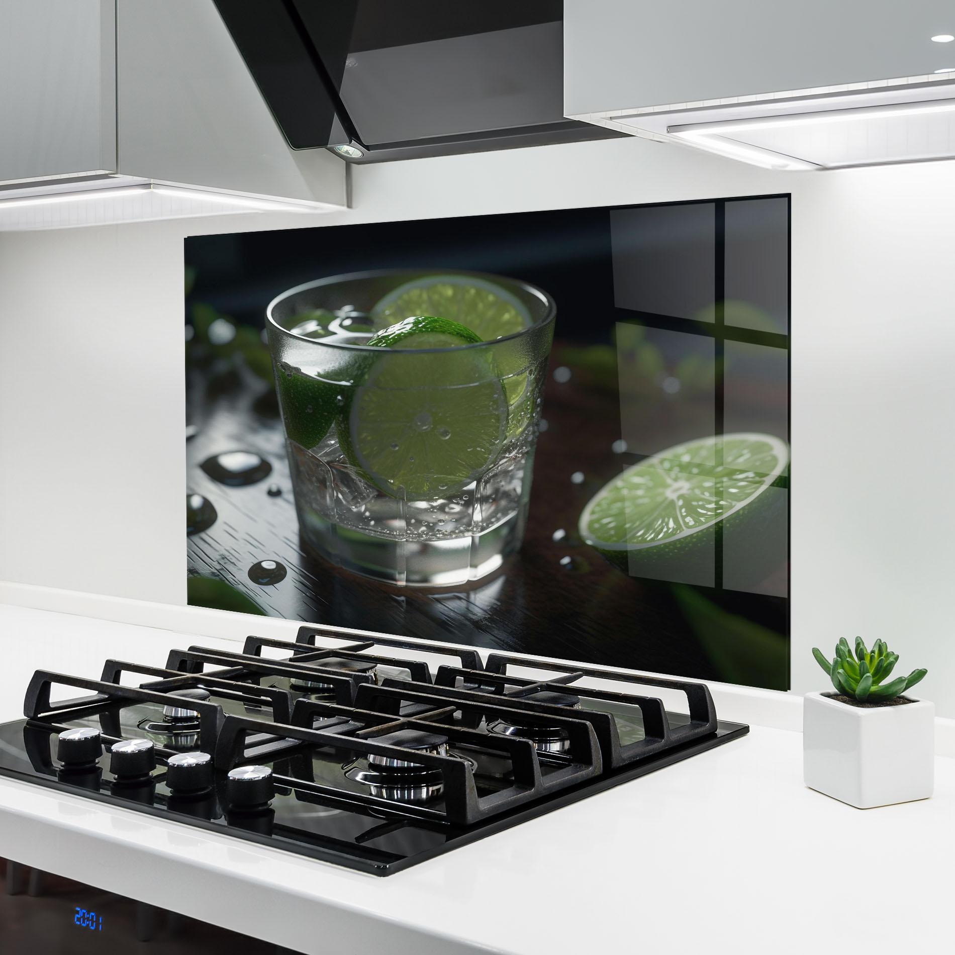 Panou Sticla Bucatarie Mojito Cocktail mockup 6