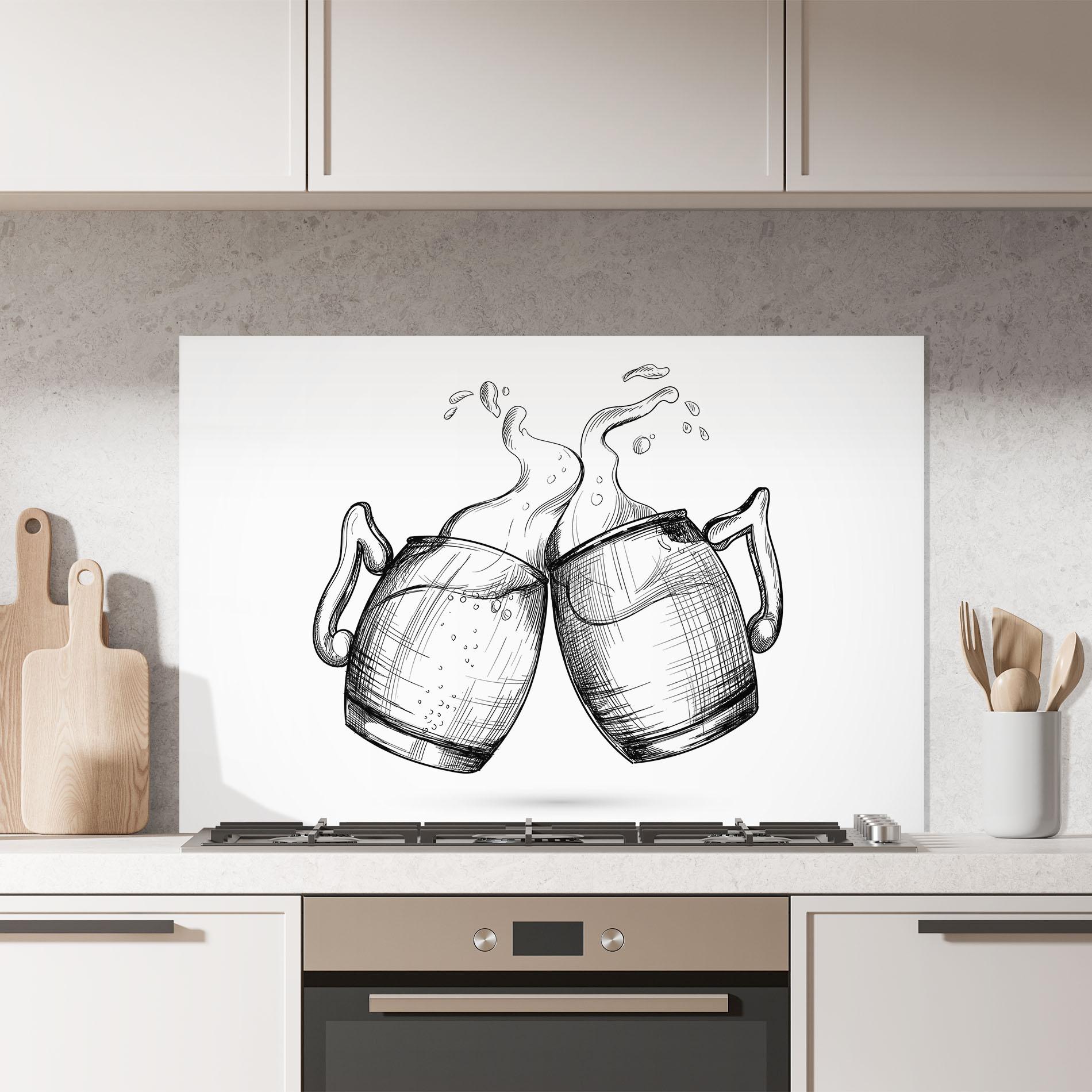 Panou Sticla Bucatarie Beer Clash mockup 7