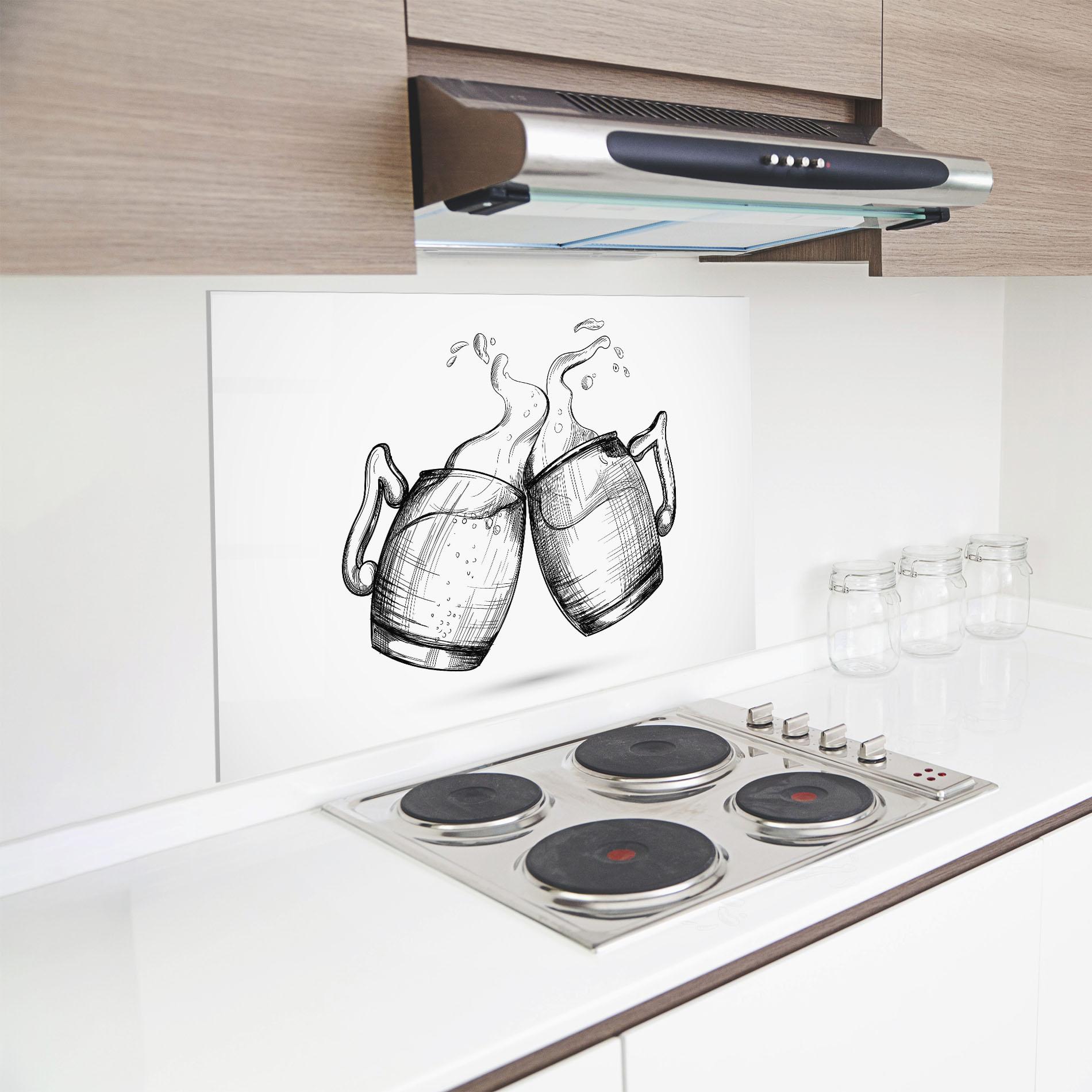 Panou Sticla Bucatarie Beer Clash mockup 8