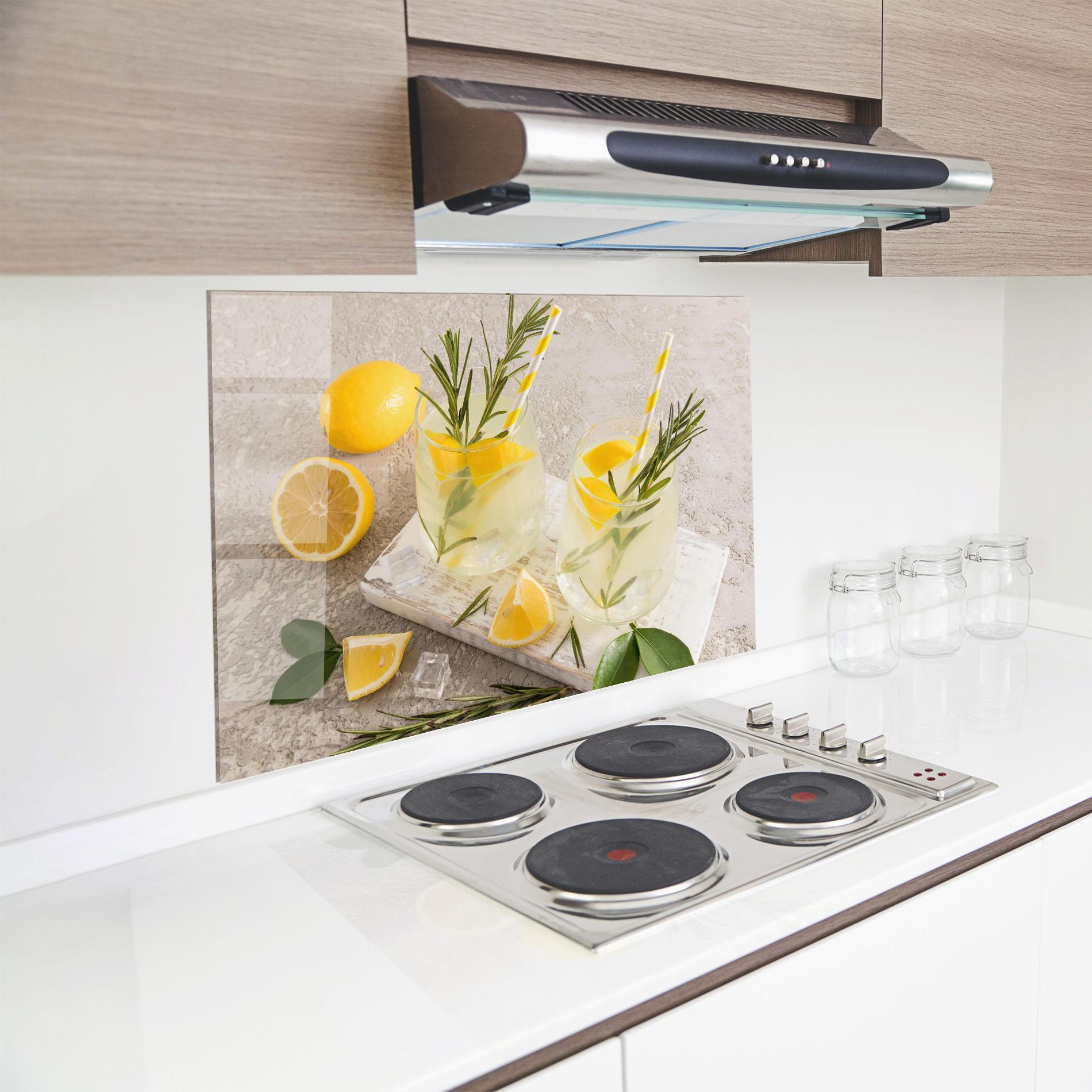 Panou Sticla Bucatarie Homemade Rosemary Drink mockup 8