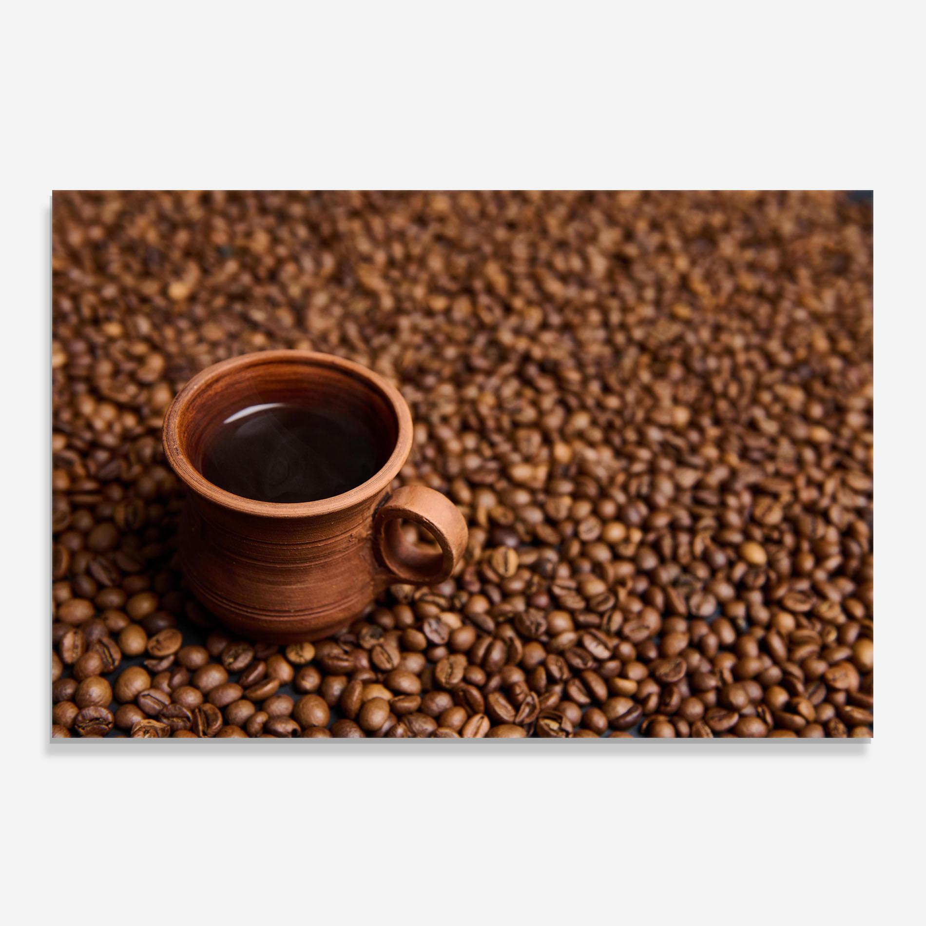 Panou Sticla Bucatarie Clay Coffee Cup mockup 0