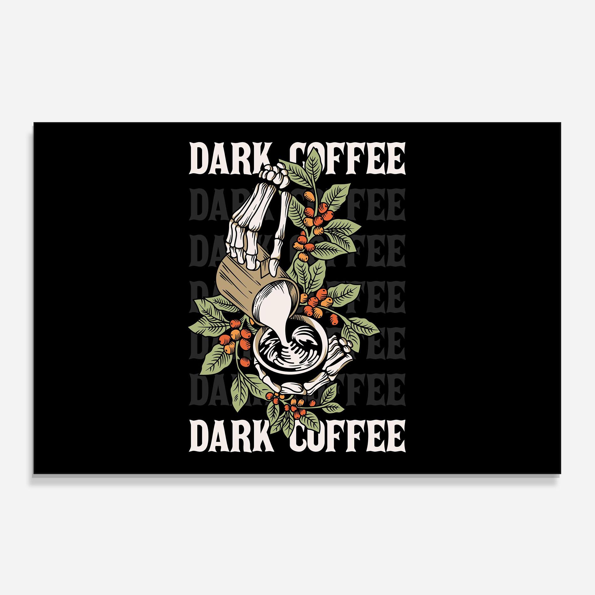 Panou Sticla Bucatarie Dark Coffee mockup 0