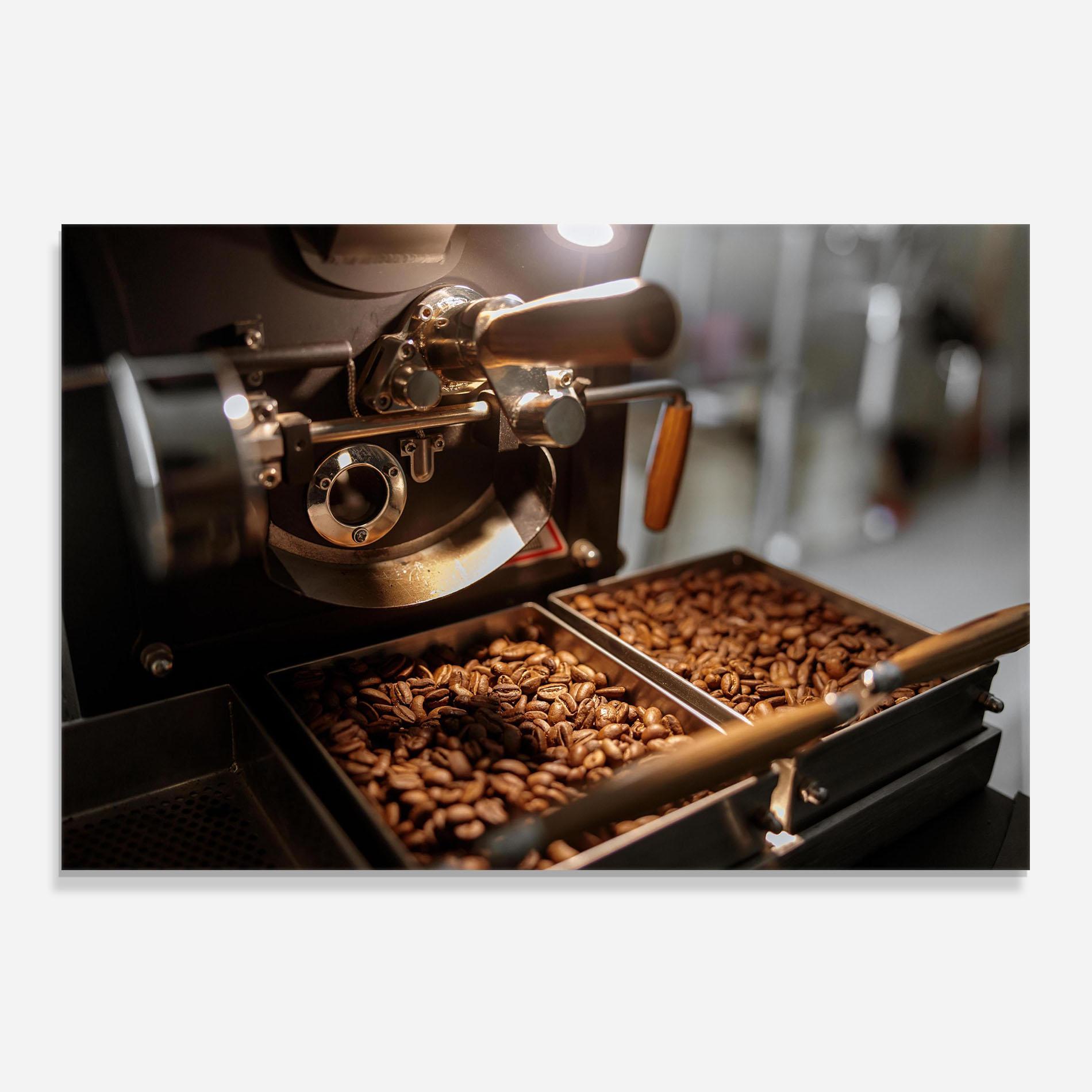 Panou Sticla Bucatarie Industrial Coffee Machine mockup 0