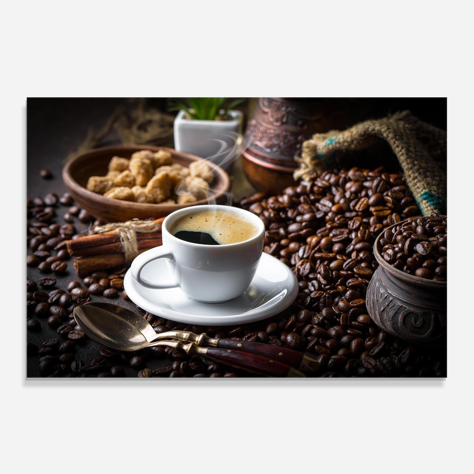 Panou Sticla Bucatarie Old Coffee Cup mockup 0