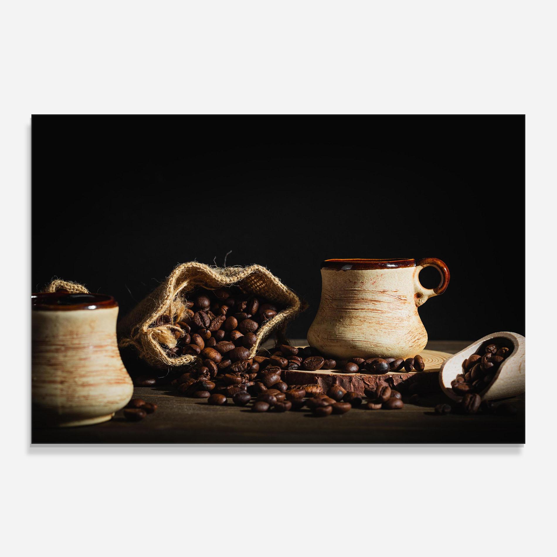 Panou Sticla Bucatarie Old Cup Of Coffee mockup 0