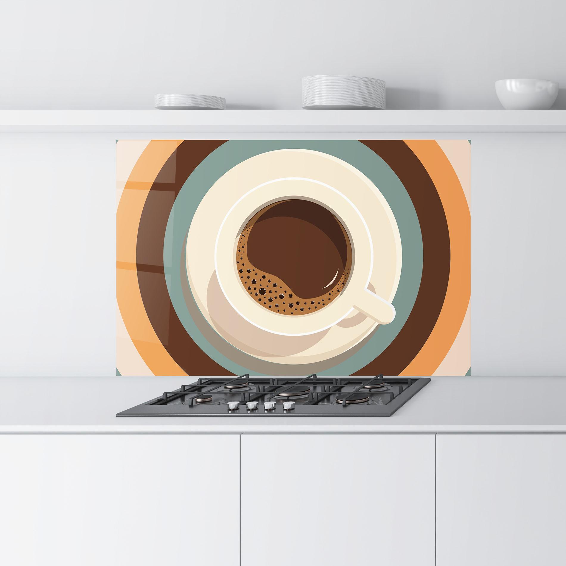 Panou Sticla Bucatarie Coffee Cup mockup 9