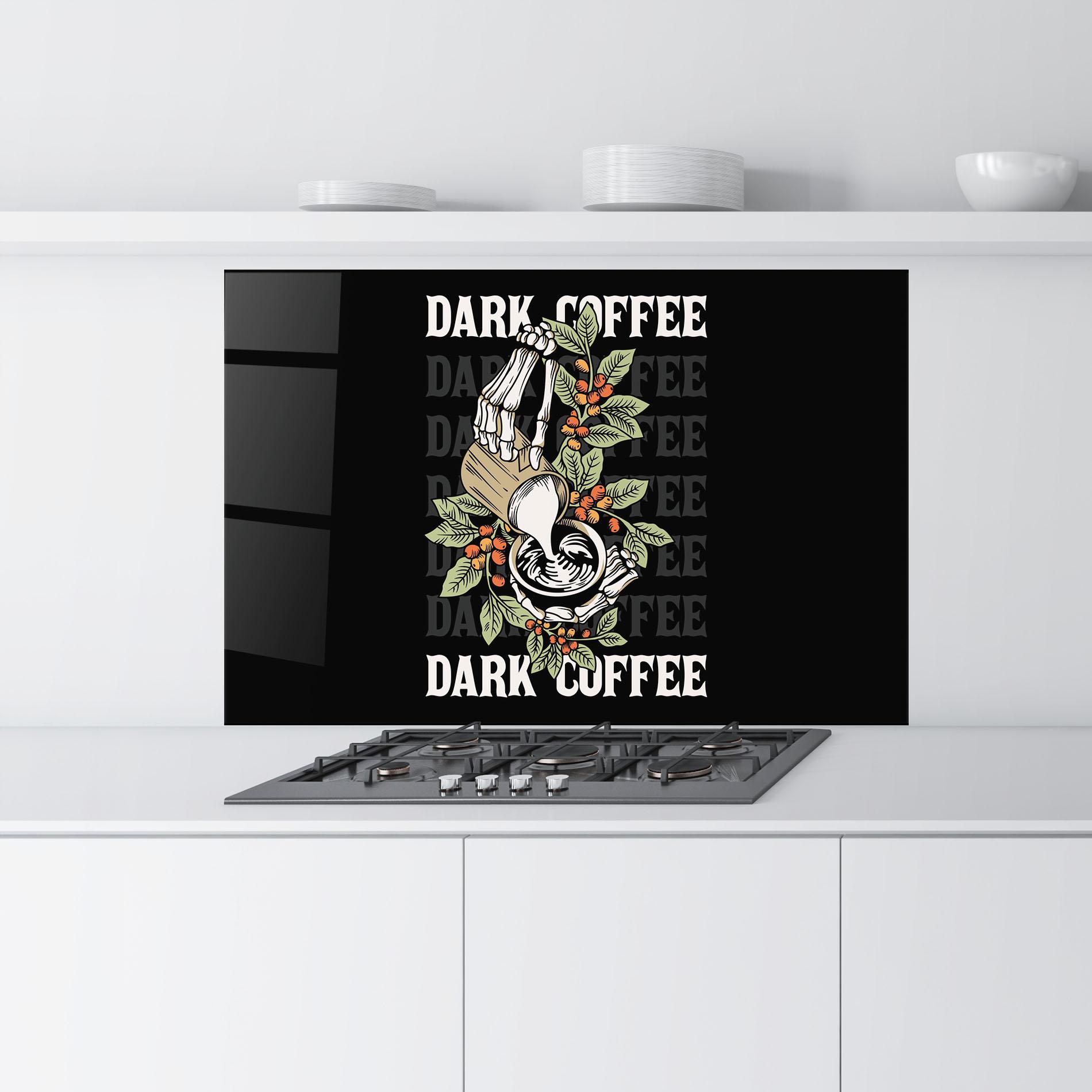 Panou Sticla Bucatarie Dark Coffee mockup 9