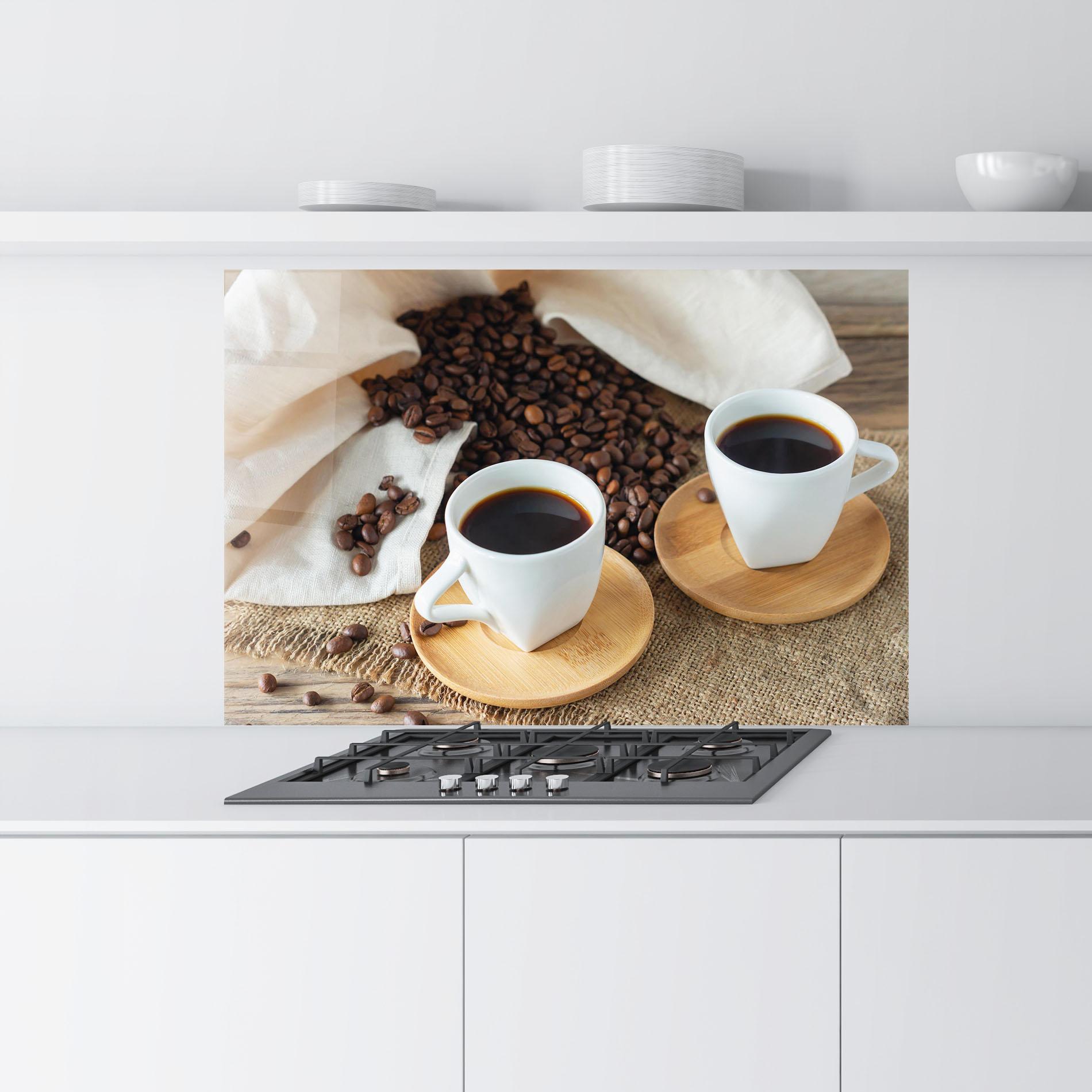 Panou Sticla Bucatarie Fresh Espresso mockup 9
