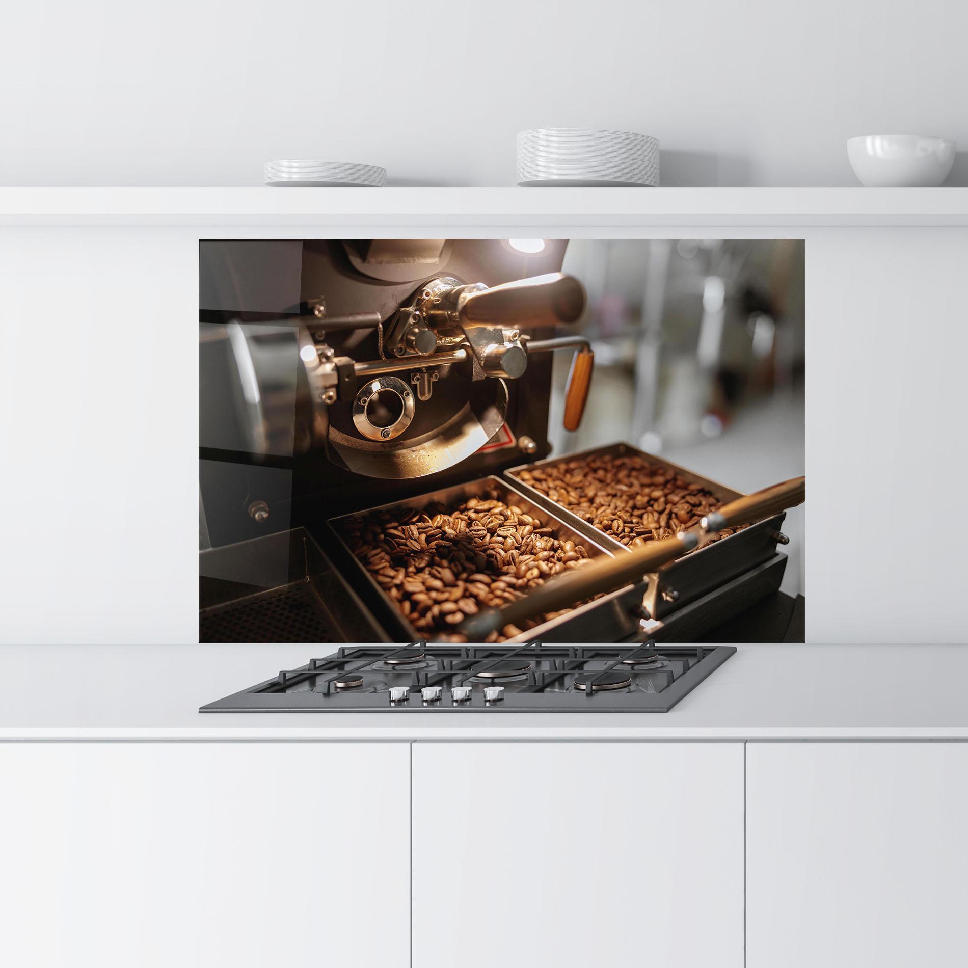 Panou Sticla Bucatarie Industrial Coffee Machine mockup 9