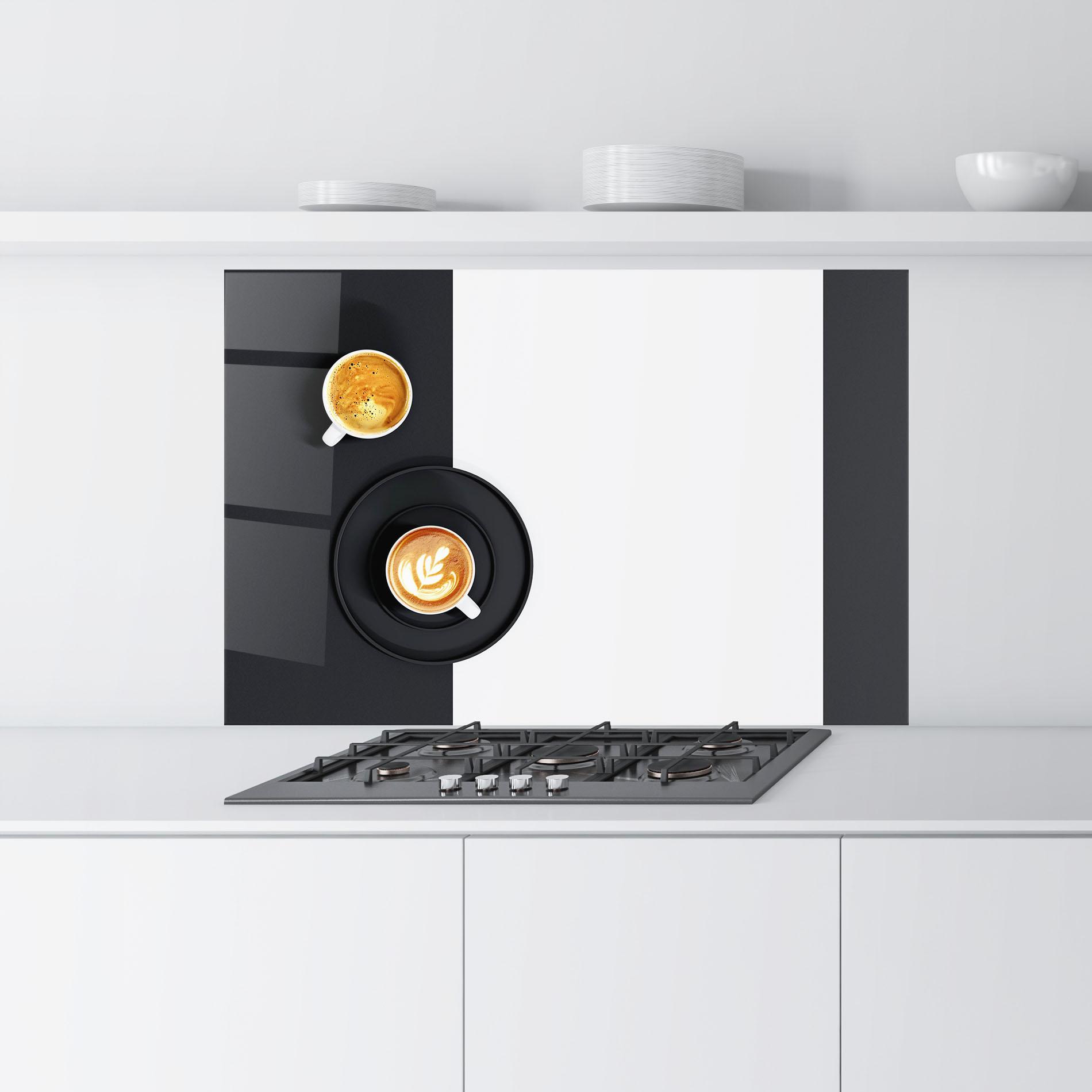 Panou Sticla Bucatarie White Coffee Cup mockup 9