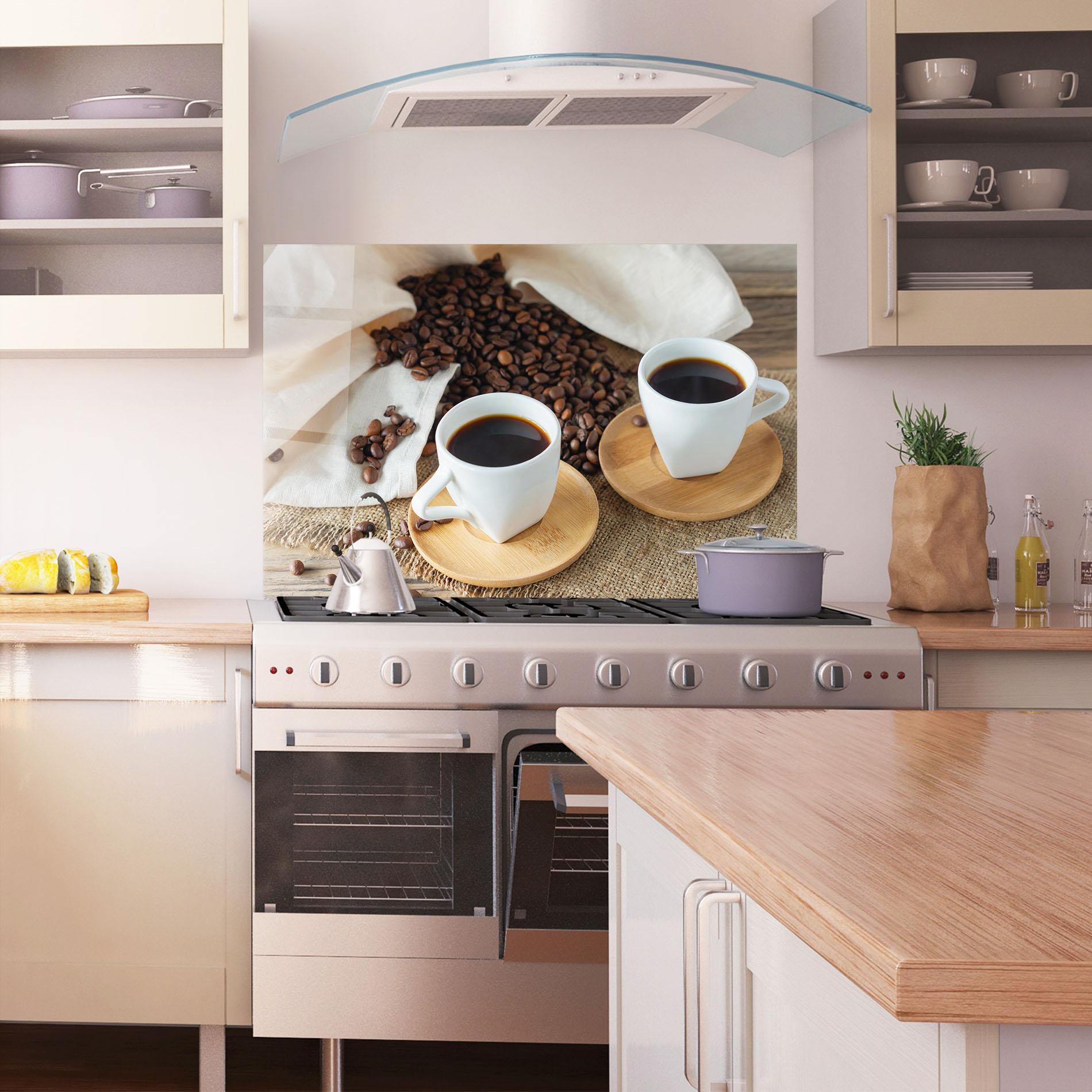 Panou Sticla Bucatarie Fresh Espresso mockup 1