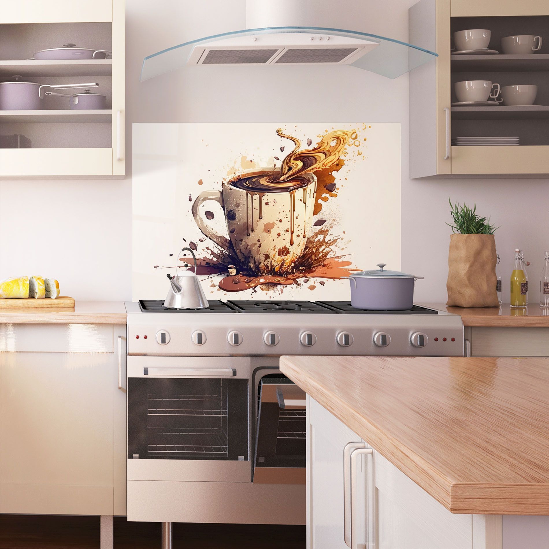 Watercolor Cappuccino mockup 1