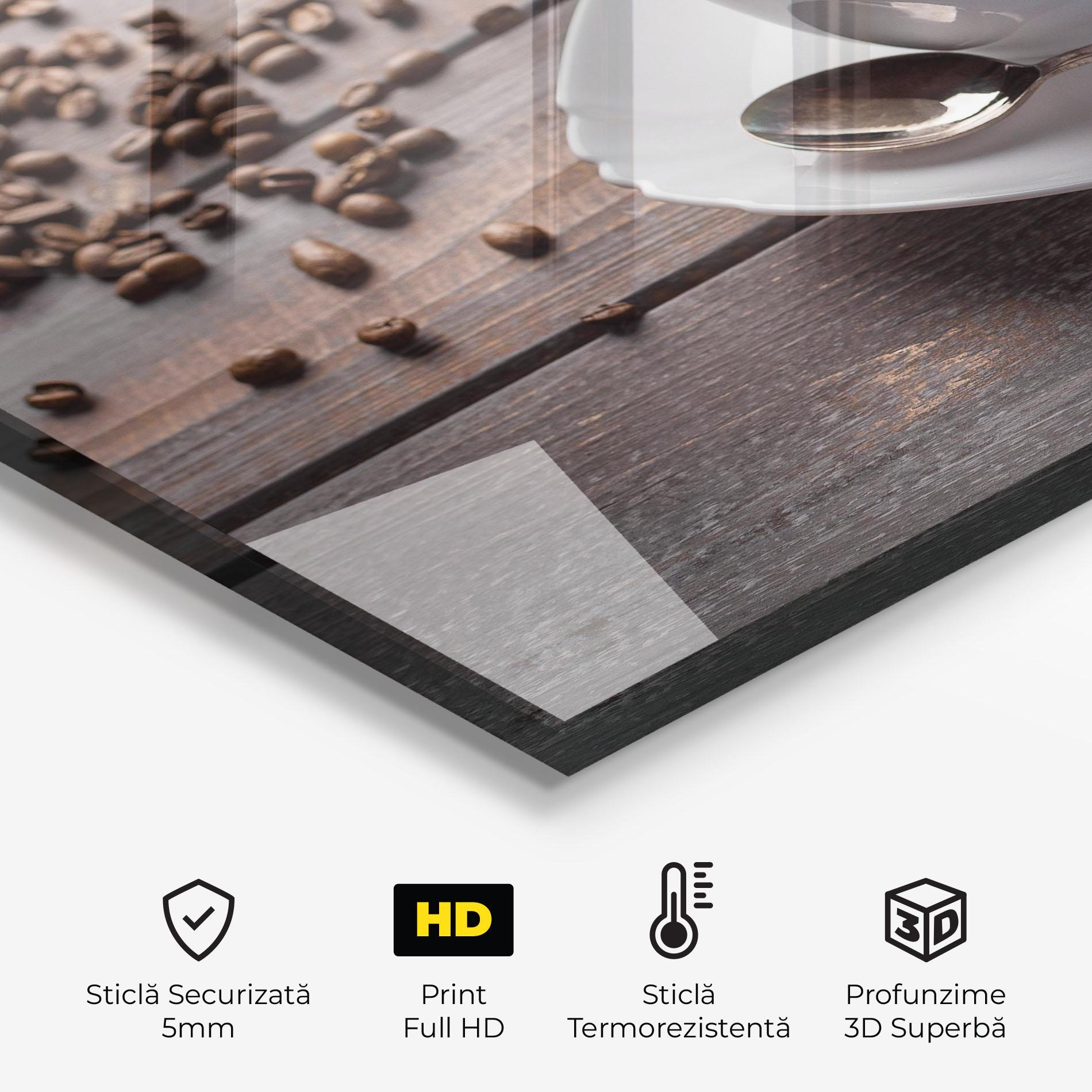 Panou Sticla Bucatarie Aroma Coffee mockup 2