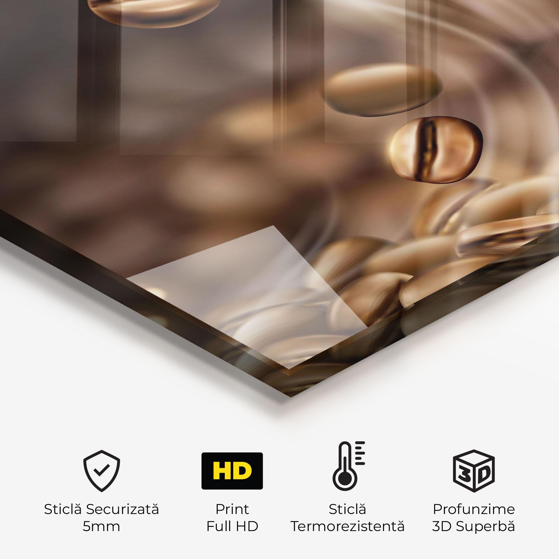 Panou Sticla Bucatarie Coffee Smoke mockup 2