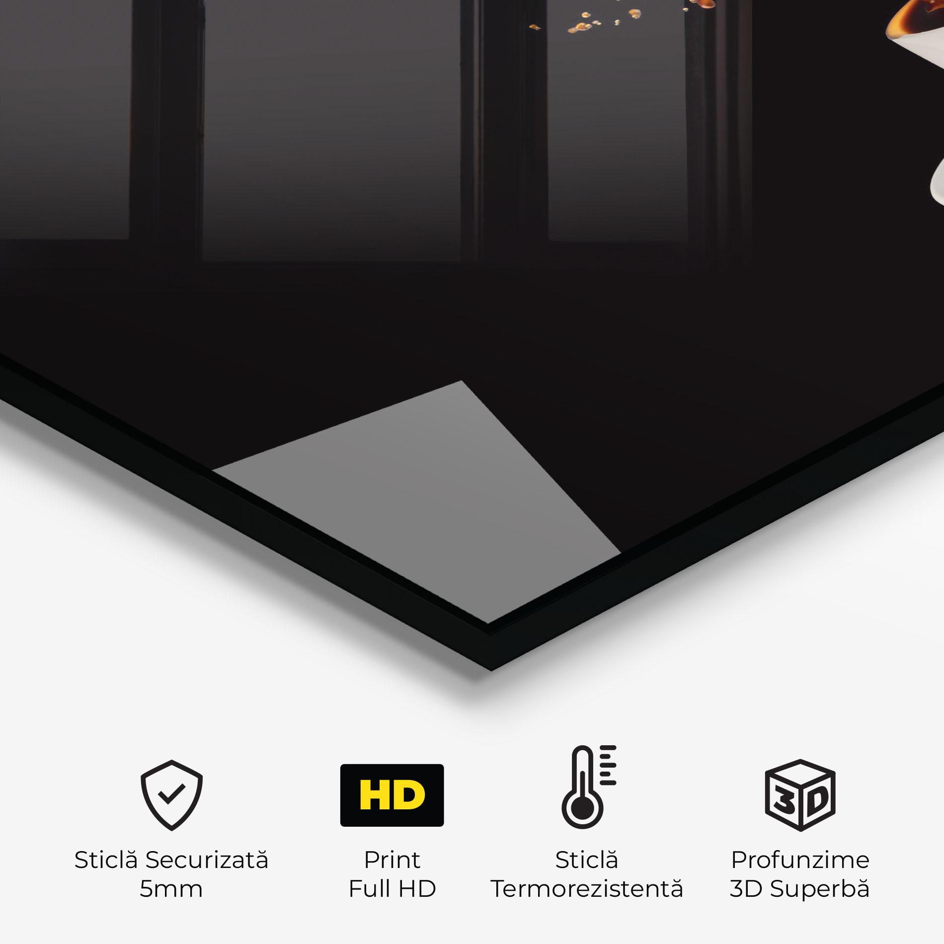 Panou Sticla Bucatarie Coffee Splashes mockup 2