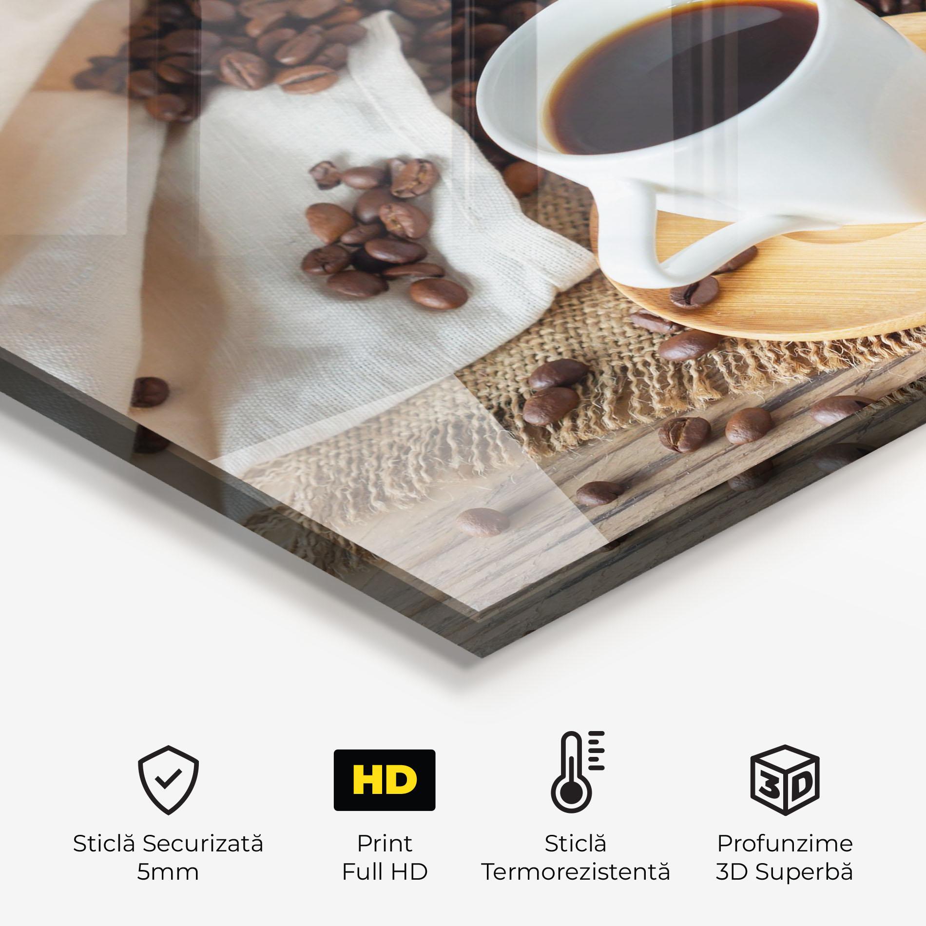 Panou Sticla Bucatarie Fresh Espresso mockup 2