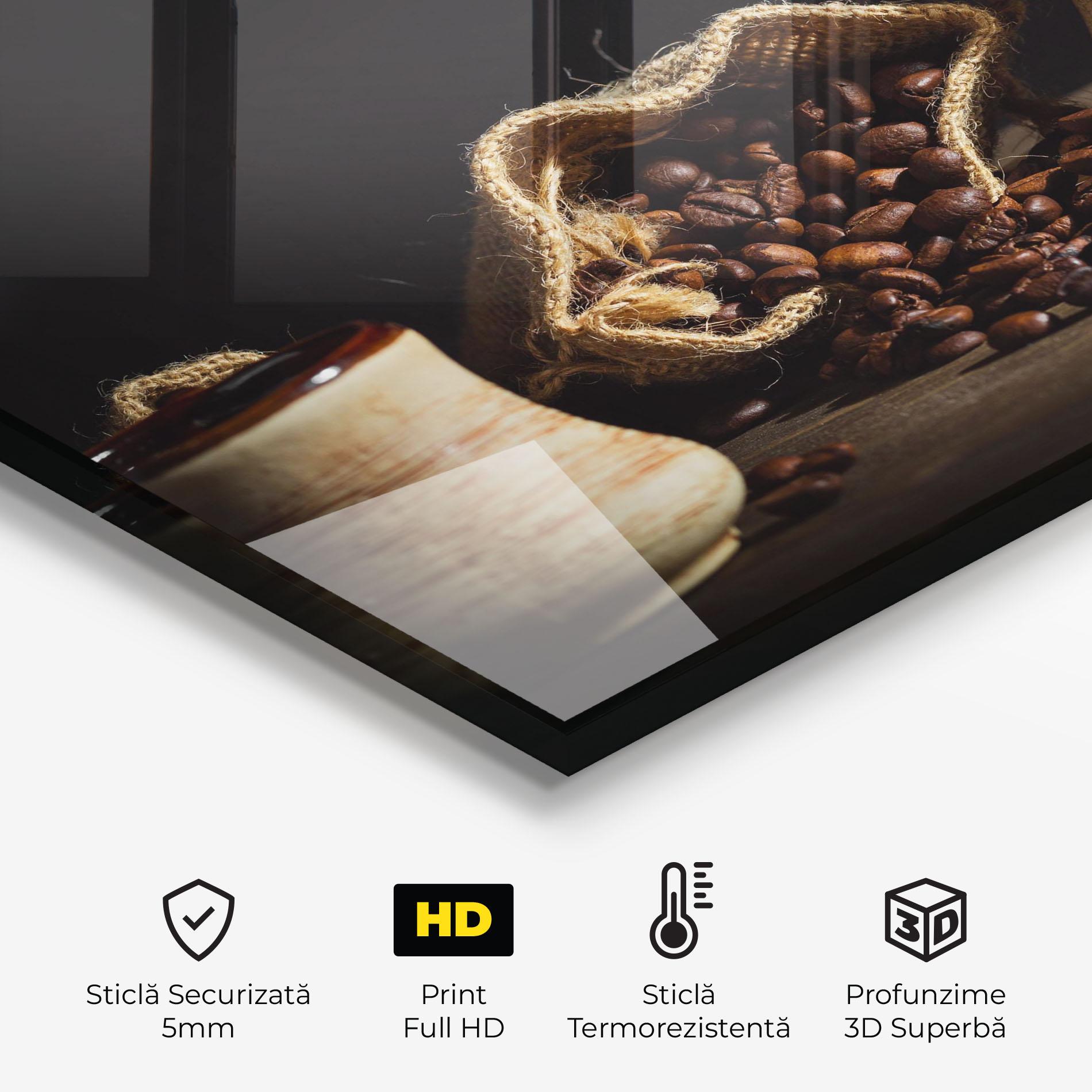 Panou Sticla Bucatarie Old Cup Of Coffee mockup 2