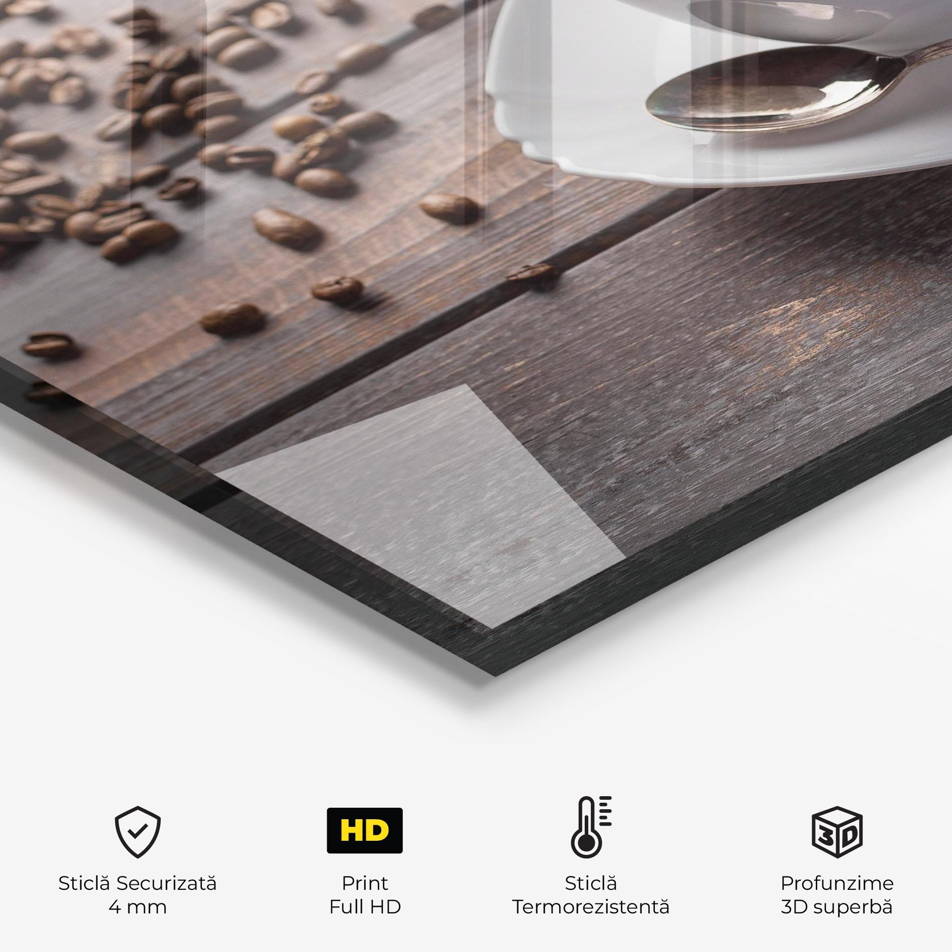 Panou Sticla Bucatarie Aroma Coffee mockup 2