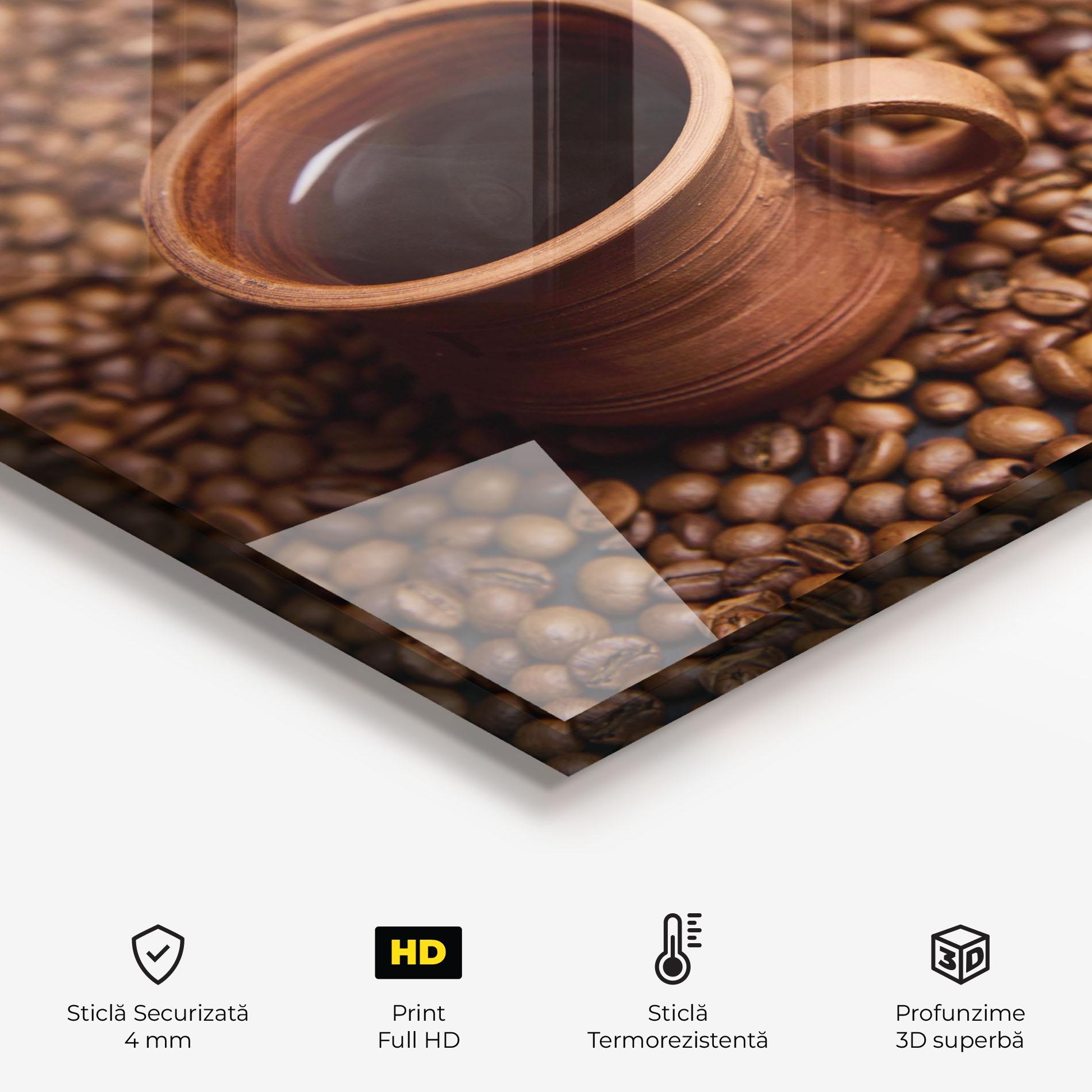 Panou Sticla Bucatarie Clay Coffee Cup mockup 2