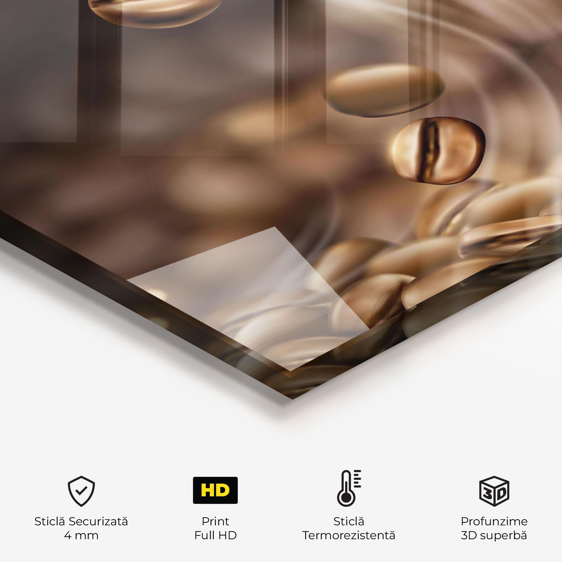 Panou Sticla Bucatarie Coffee Smoke mockup 2