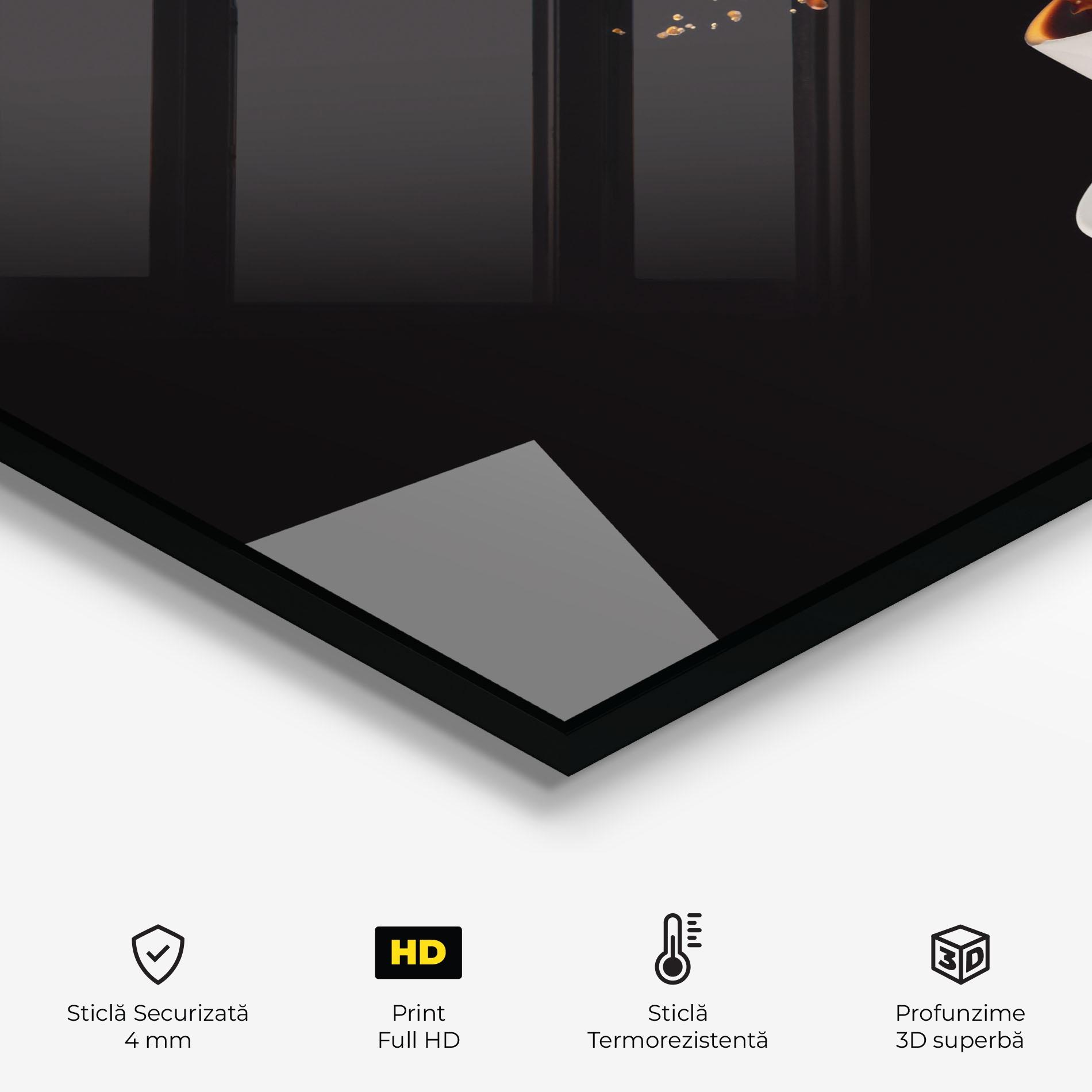 Panou Sticla Bucatarie Coffee Splashes mockup 2