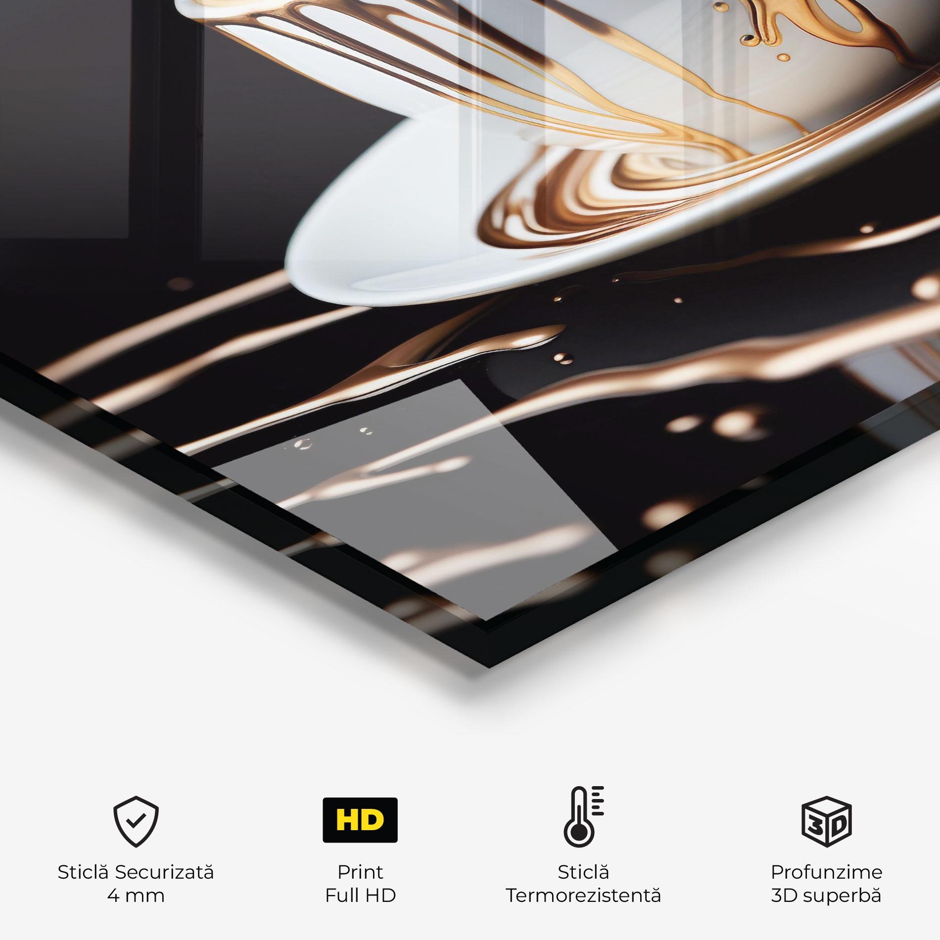 Panou Sticla Bucatarie Cold Coffee Drink mockup 2